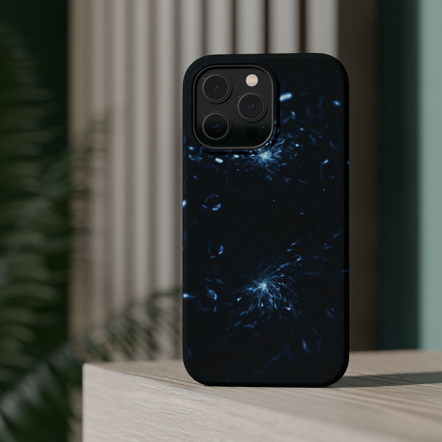 Galaxy Phone Case - Aesthetic iPhone Case | Blue Abstract Energy Design | Gifts for Him/Her | Sci-Fi Tech Vibes
