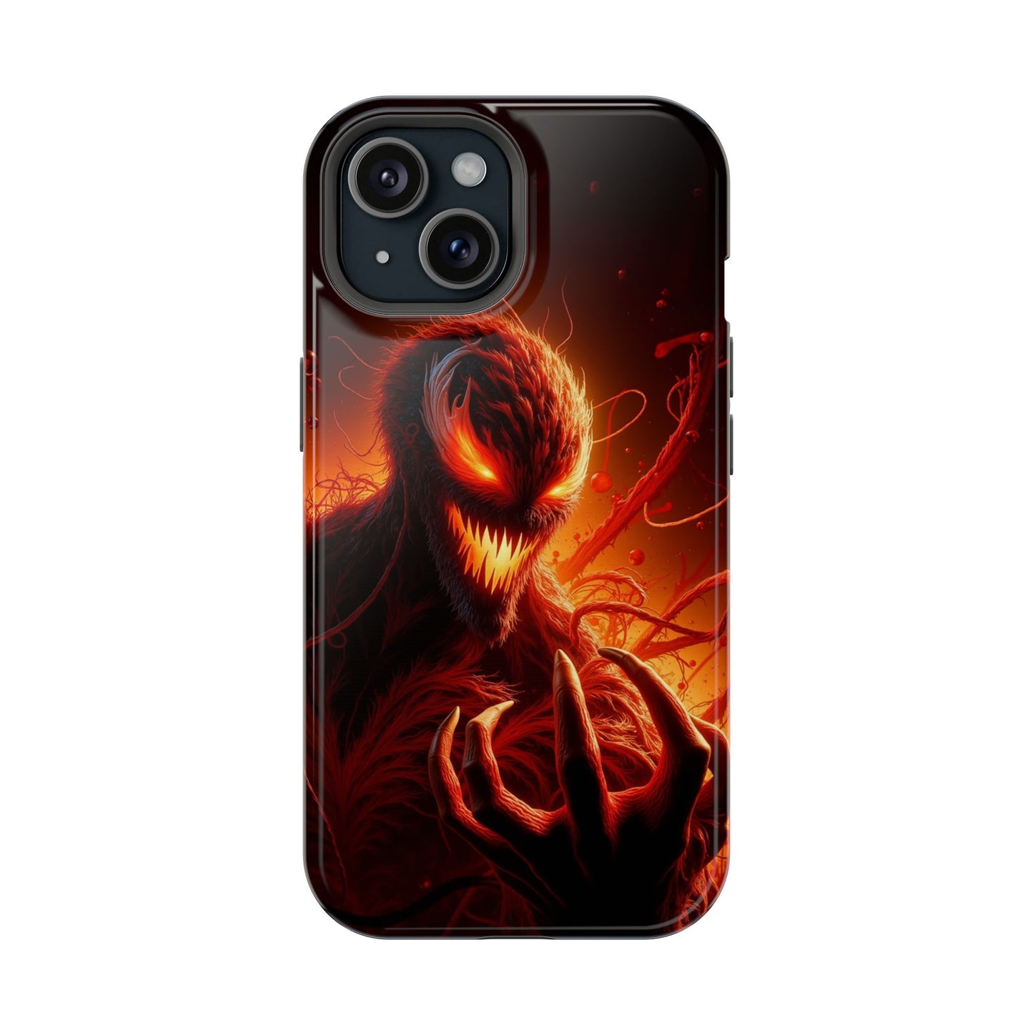 Fiery Alien Phone Case - Aesthetic iPhone Case | Sci-Fi Art Design | Gifts for Him | Unique Phone Accessories