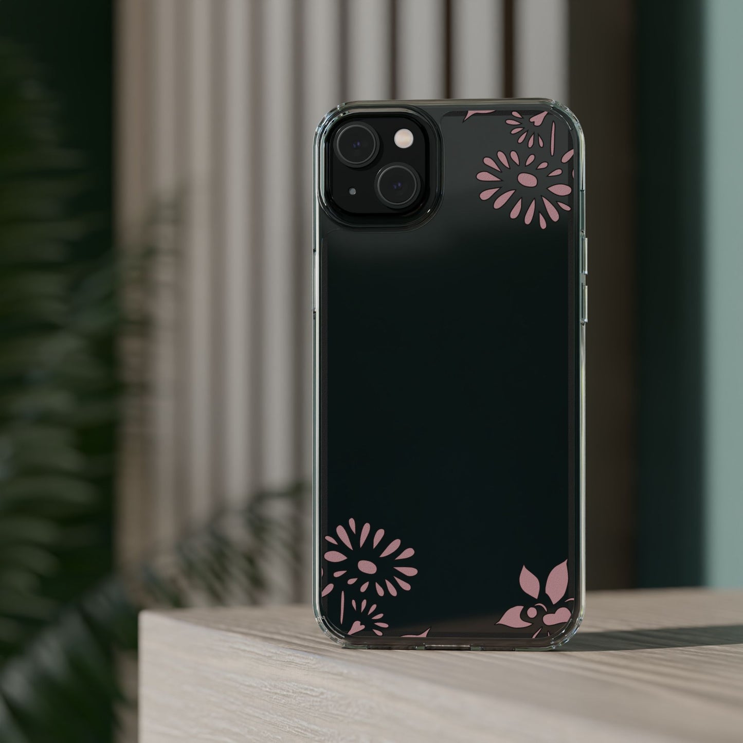 Elegant Floral Clear Phone Case β Minimalist Chic Protection