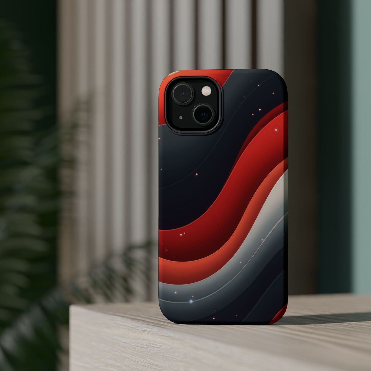 Celestial Waves iPhone Case - Galaxy Space Design, Aesthetic Gift Idea