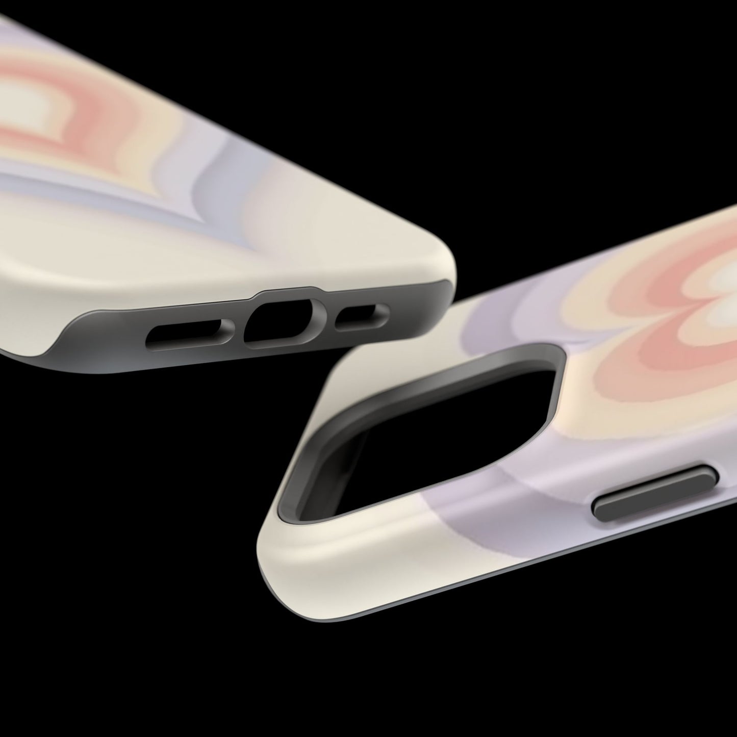 Radiant Heart iPhone Case - Pastel Layered Design - Cute Y2K Aesthetic Gift