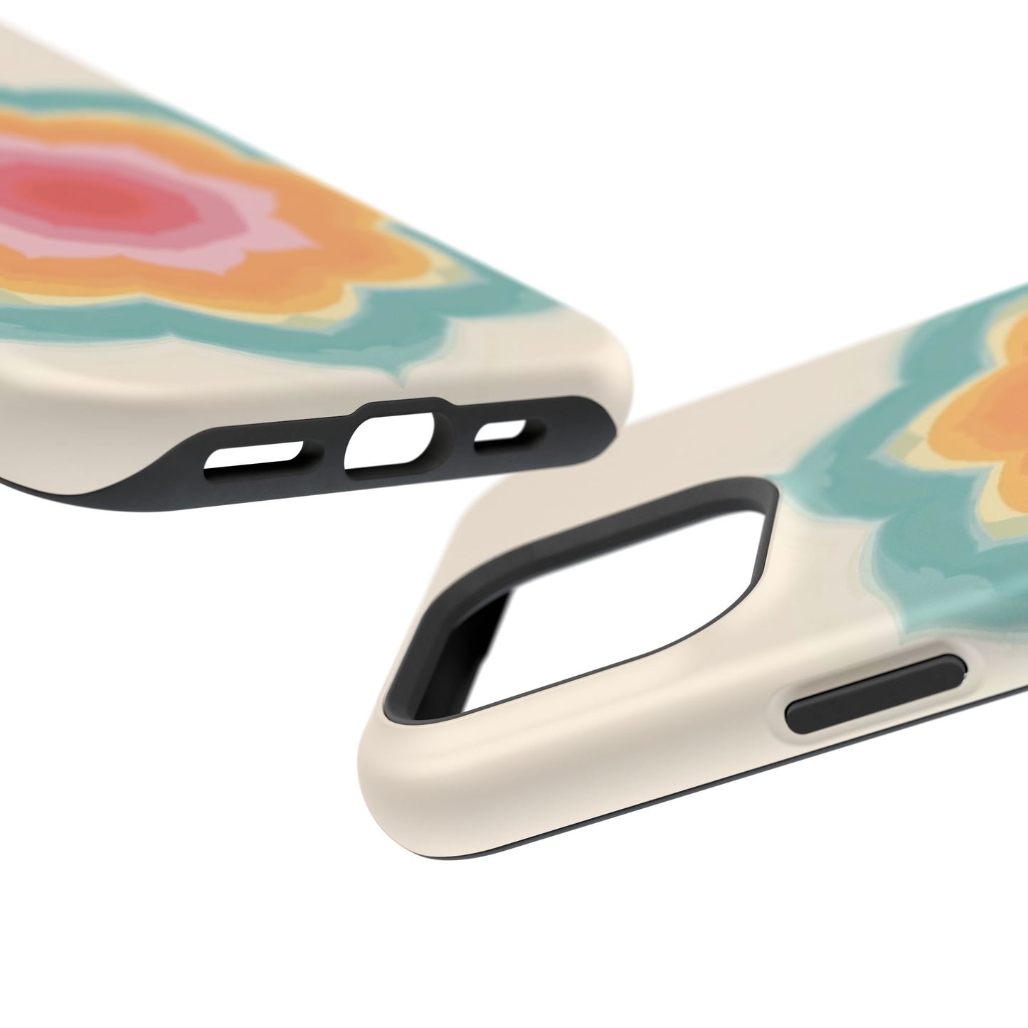 Floral Bloom iPhone Case - Retro Flower Power Design, Aesthetic Gift Idea