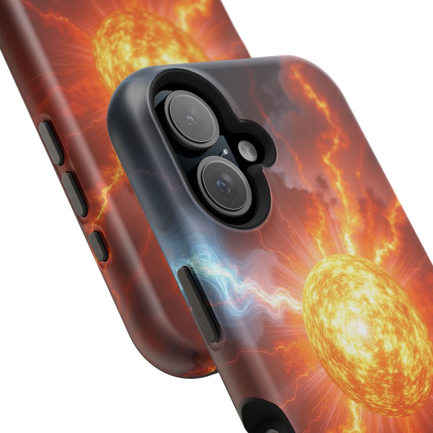 Solar Flare iPhone Case - Fiery Sunburst Space Design - Astronomy Gift Idea
