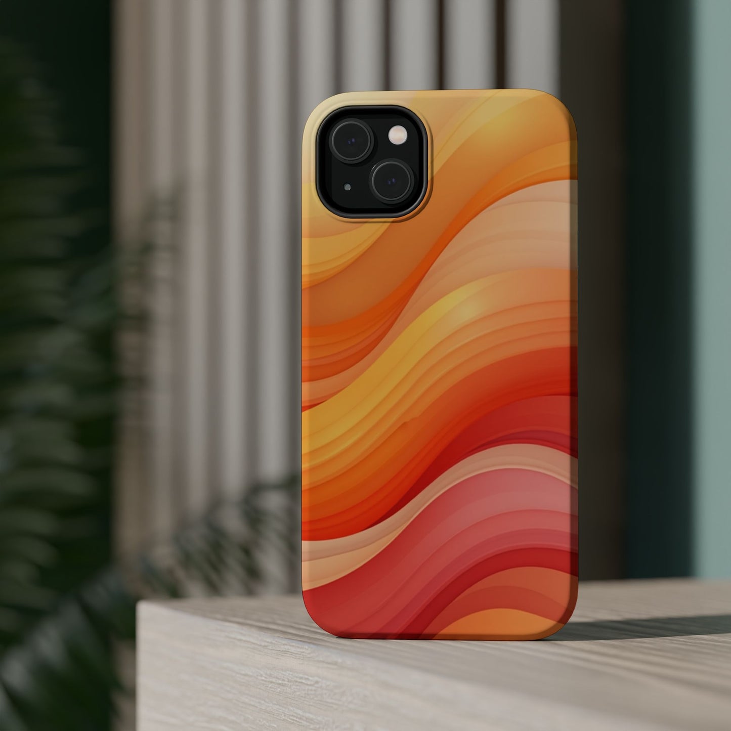 Sunset Phone Case - Aesthetic iPhone Case | Warm Gradient Wave Design | Gifts for Her | Beachy Summer Vibes