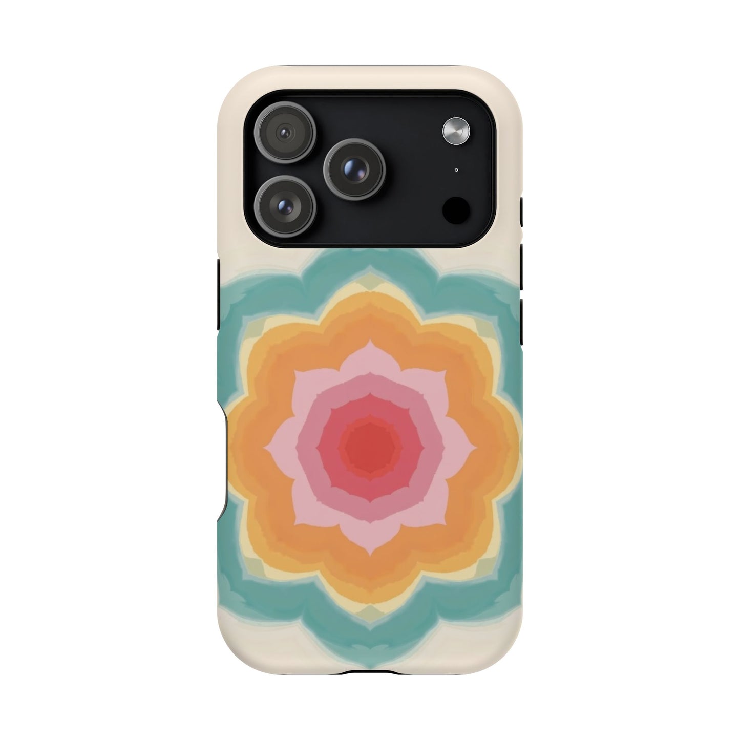 Floral Bloom iPhone Case - Retro Flower Power Design, Aesthetic Gift Idea