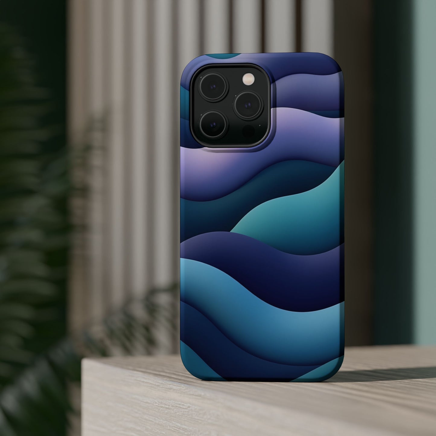 Blue Wave Phone Case - Aesthetic iPhone Case, Calming Gift Idea, Minimalist Summer Accessory