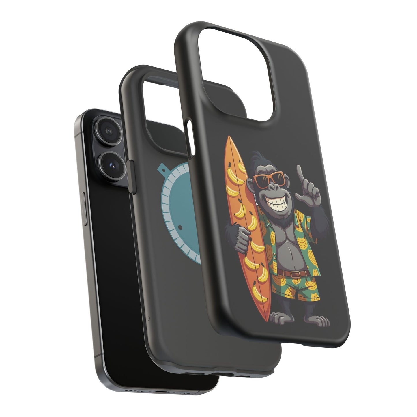 Banana Vibes Surf Gorilla Phone Case β Tropical Chill Meets Jungle Fun