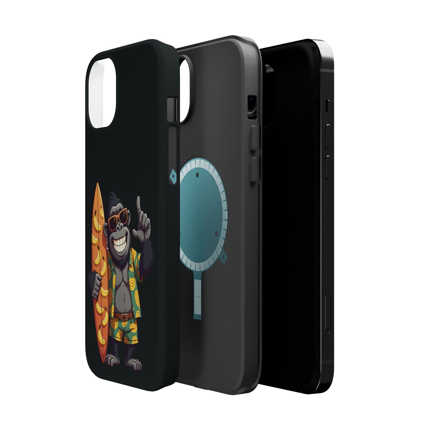 Banana Vibes Surf Gorilla Phone Case β Tropical Chill Meets Jungle Fun