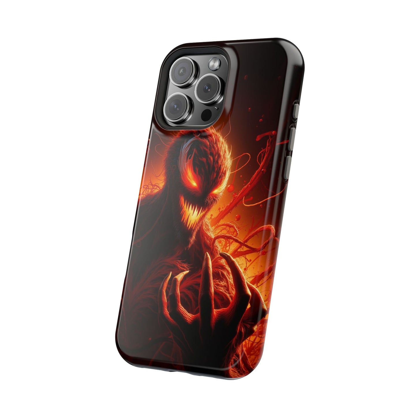 Fiery Alien Phone Case - Aesthetic iPhone Case | Sci-Fi Art Design | Gifts for Him | Unique Phone Accessories
