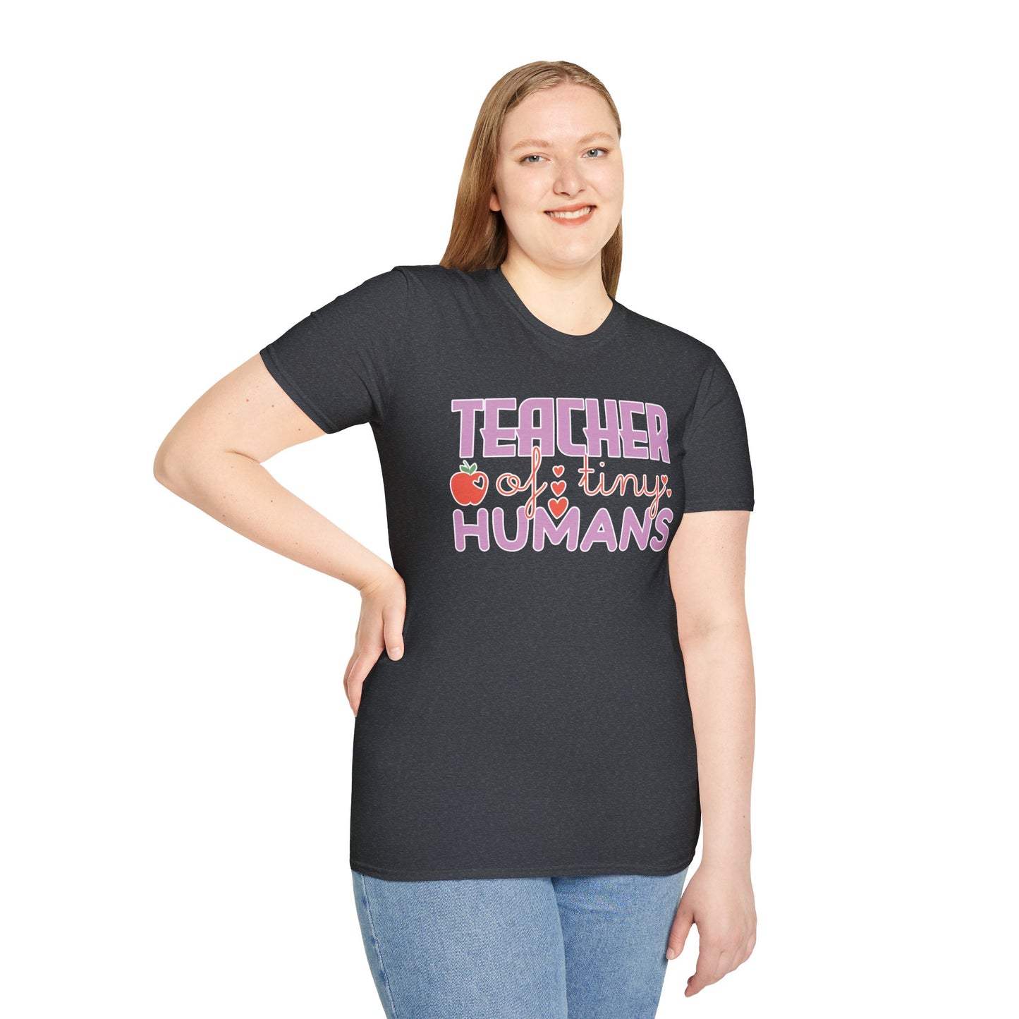 Teacher Appreciation Gift - “Teacher of Tiny Humans” Cute Tee, Preschool Teacher Shirt, Kindergarten Educator Gift