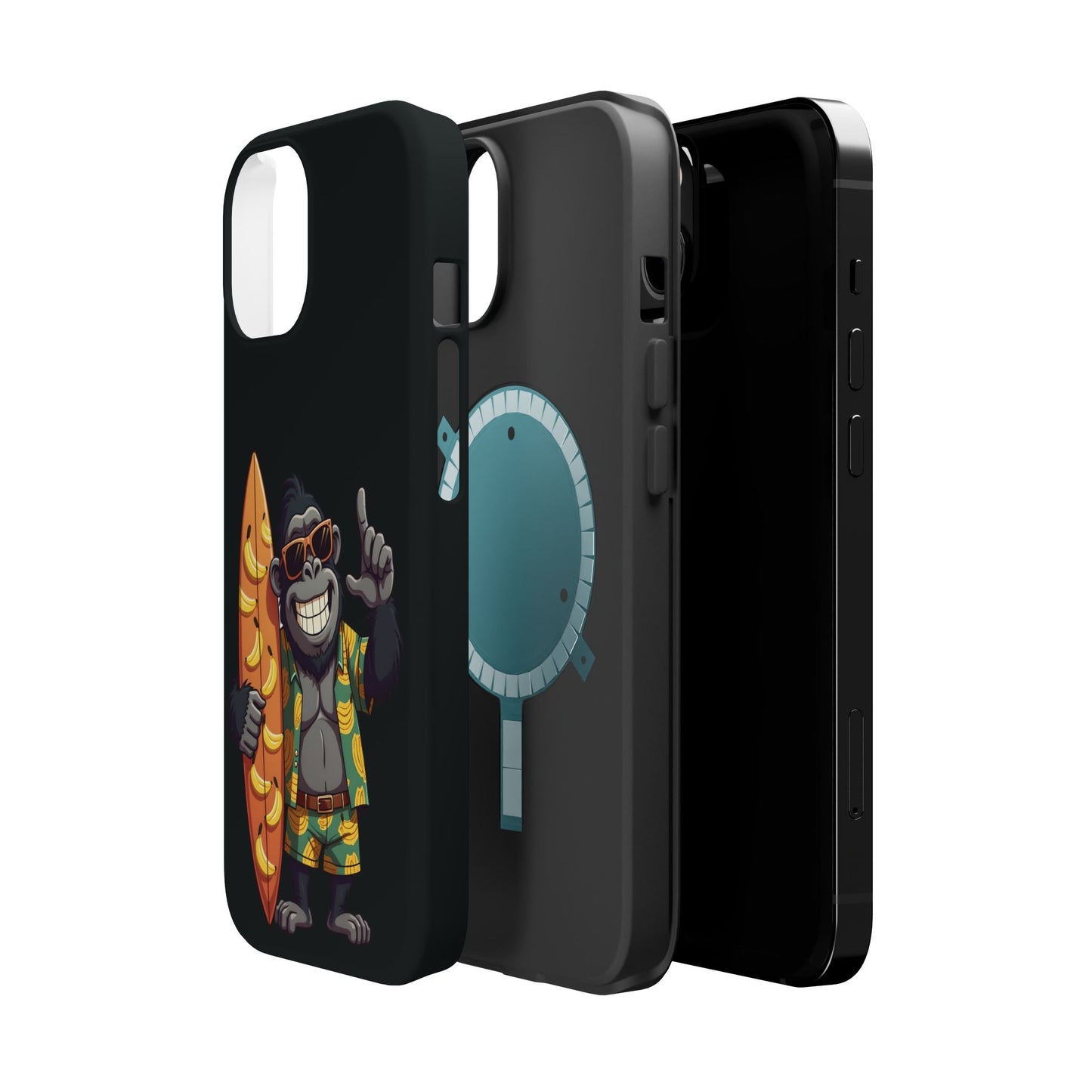 Banana Vibes Surf Gorilla Phone Case β Tropical Chill Meets Jungle Fun