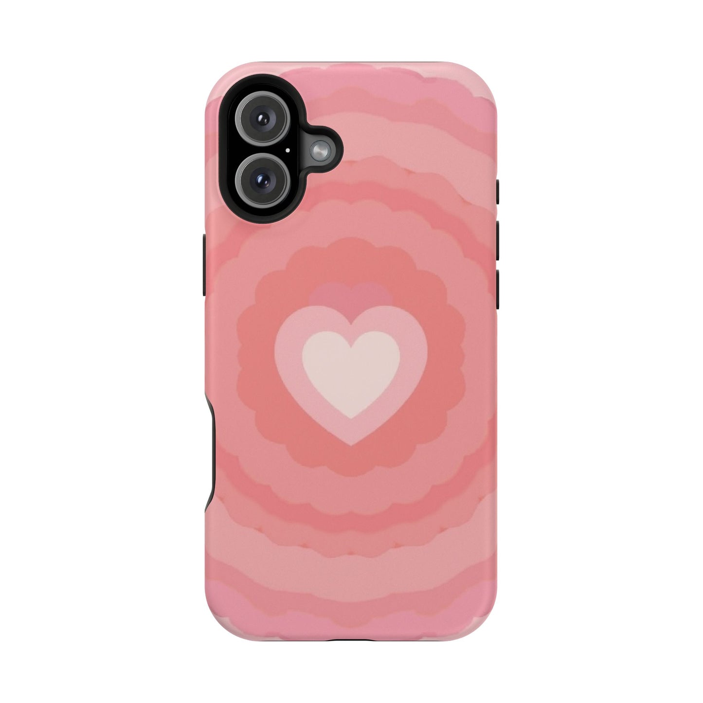 Heart Ripple iPhone Case - Cute Pink Aesthetic - Kawaii Gift for Her
