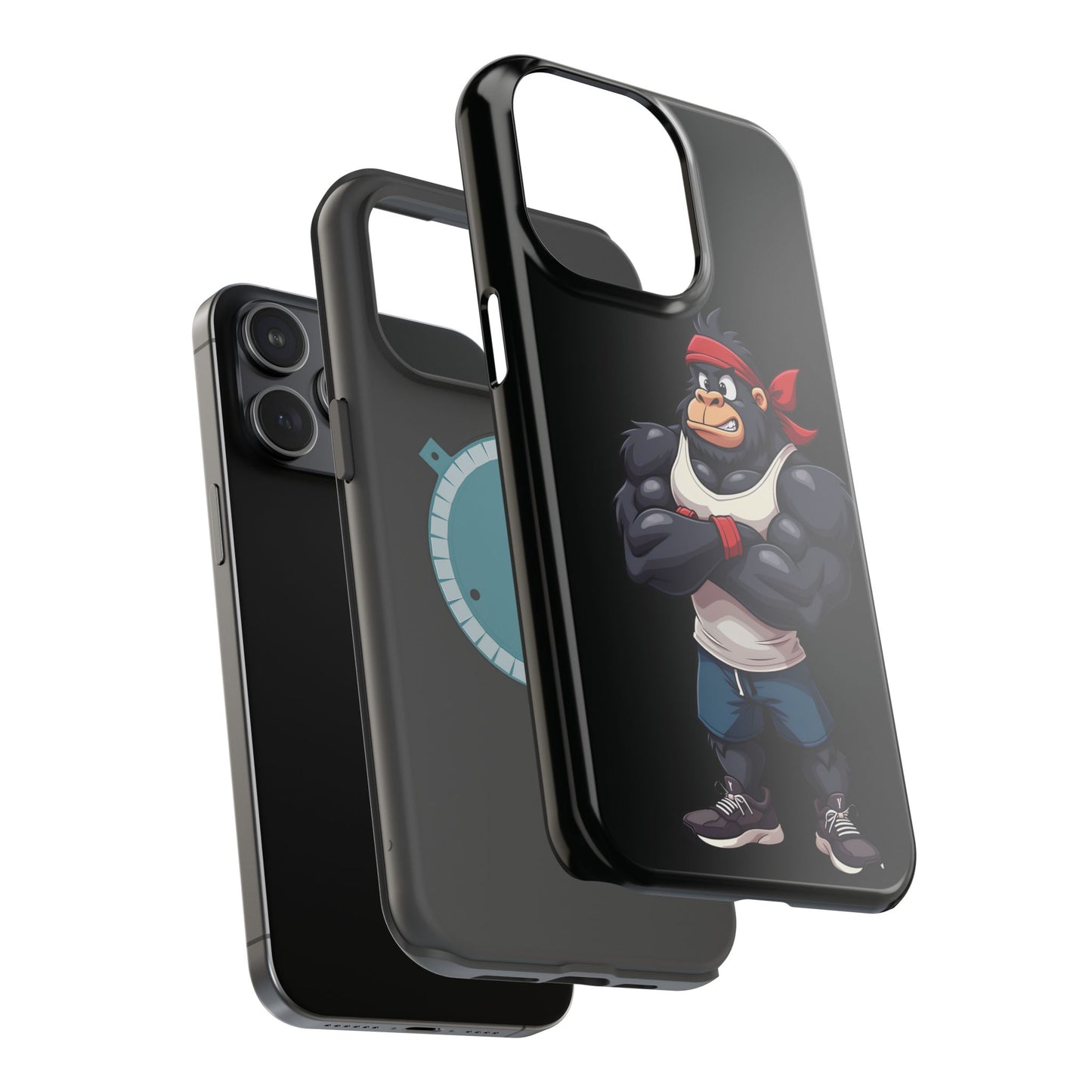 Red Band Gym Gorilla Phone Case β Fierce Style Meets Tough Protection