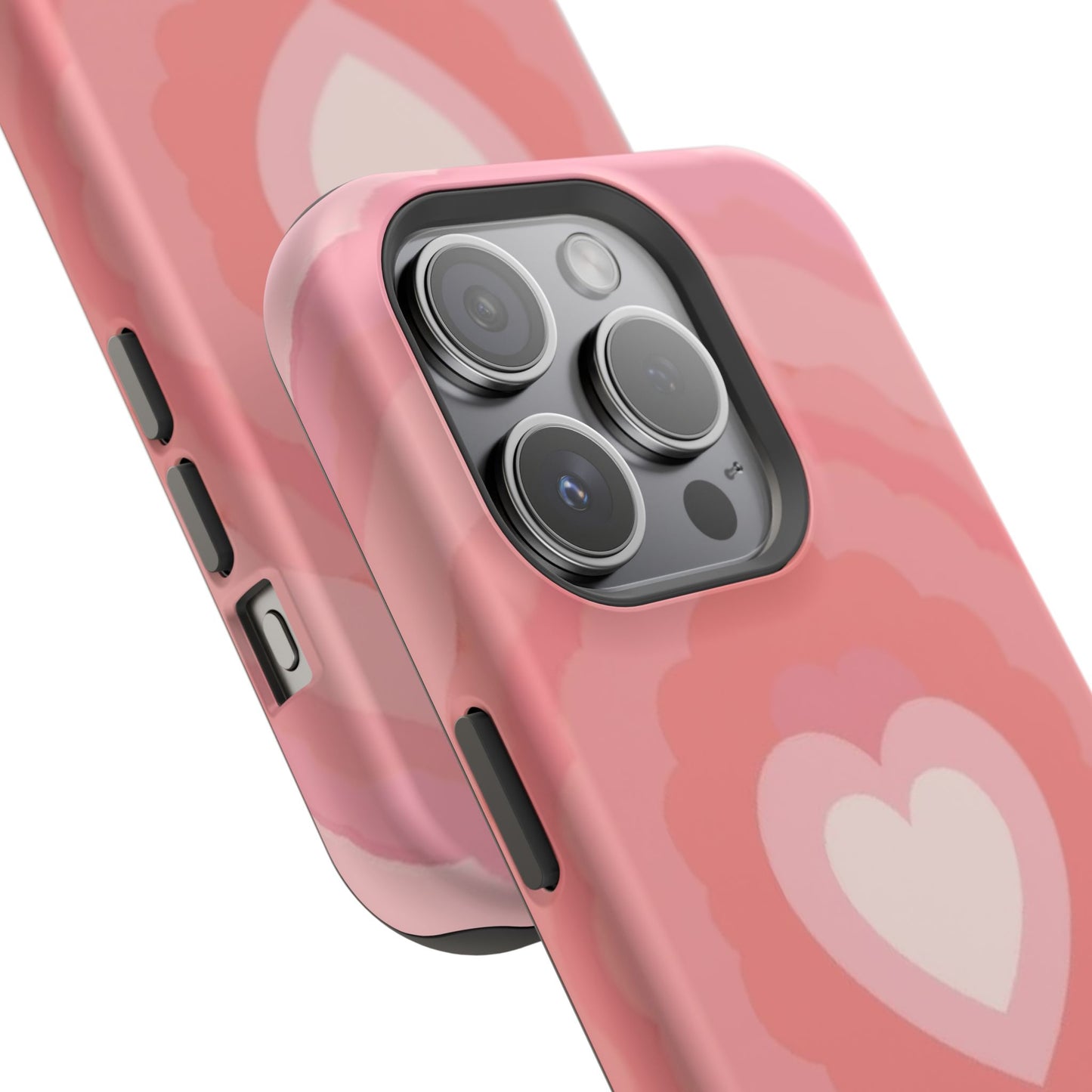 Heart Ripple iPhone Case - Cute Pink Aesthetic - Kawaii Gift for Her