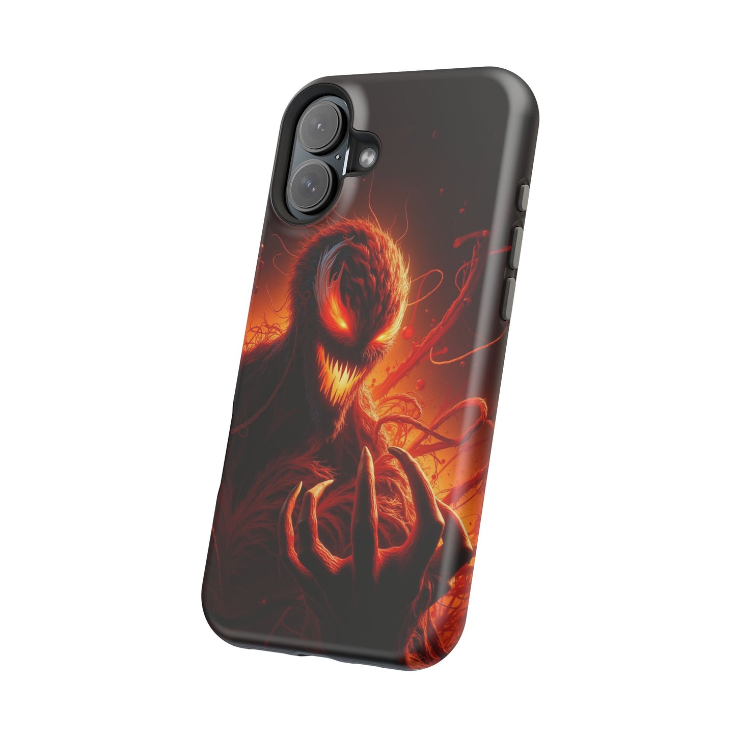 Fiery Alien Phone Case - Aesthetic iPhone Case | Sci-Fi Art Design | Gifts for Him | Unique Phone Accessories