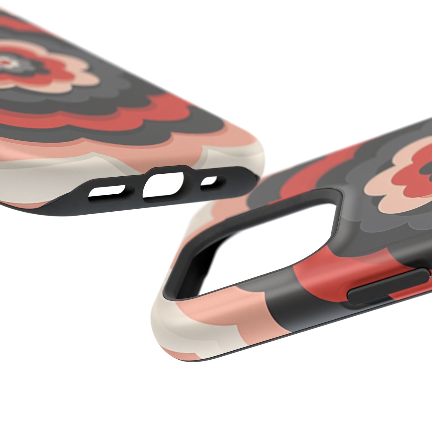 Floral Phone Case - Retro Flower iPhone Case, Aesthetic Gift Idea, Cute Pink Design
