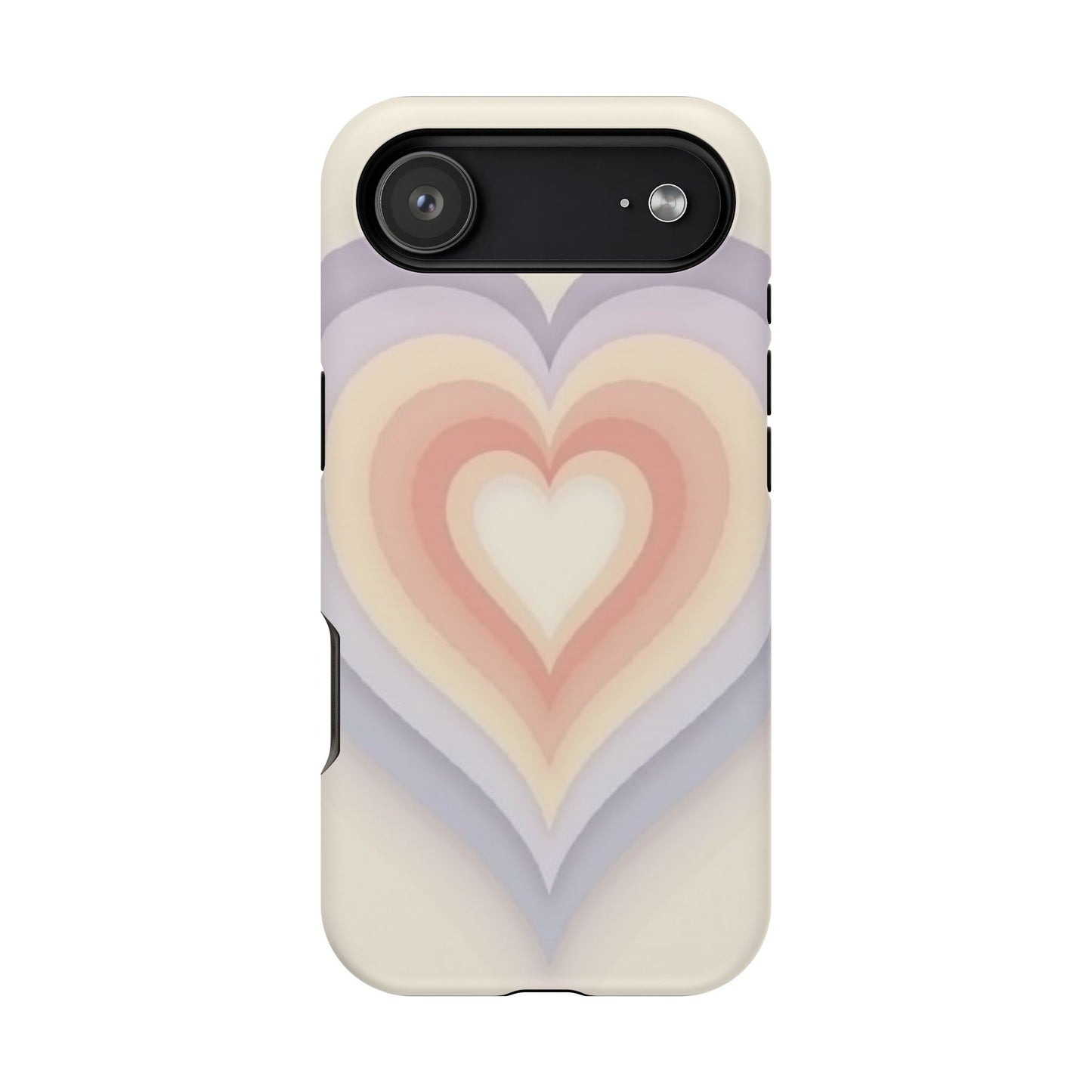 Radiant Heart iPhone Case - Pastel Layered Design - Cute Y2K Aesthetic Gift