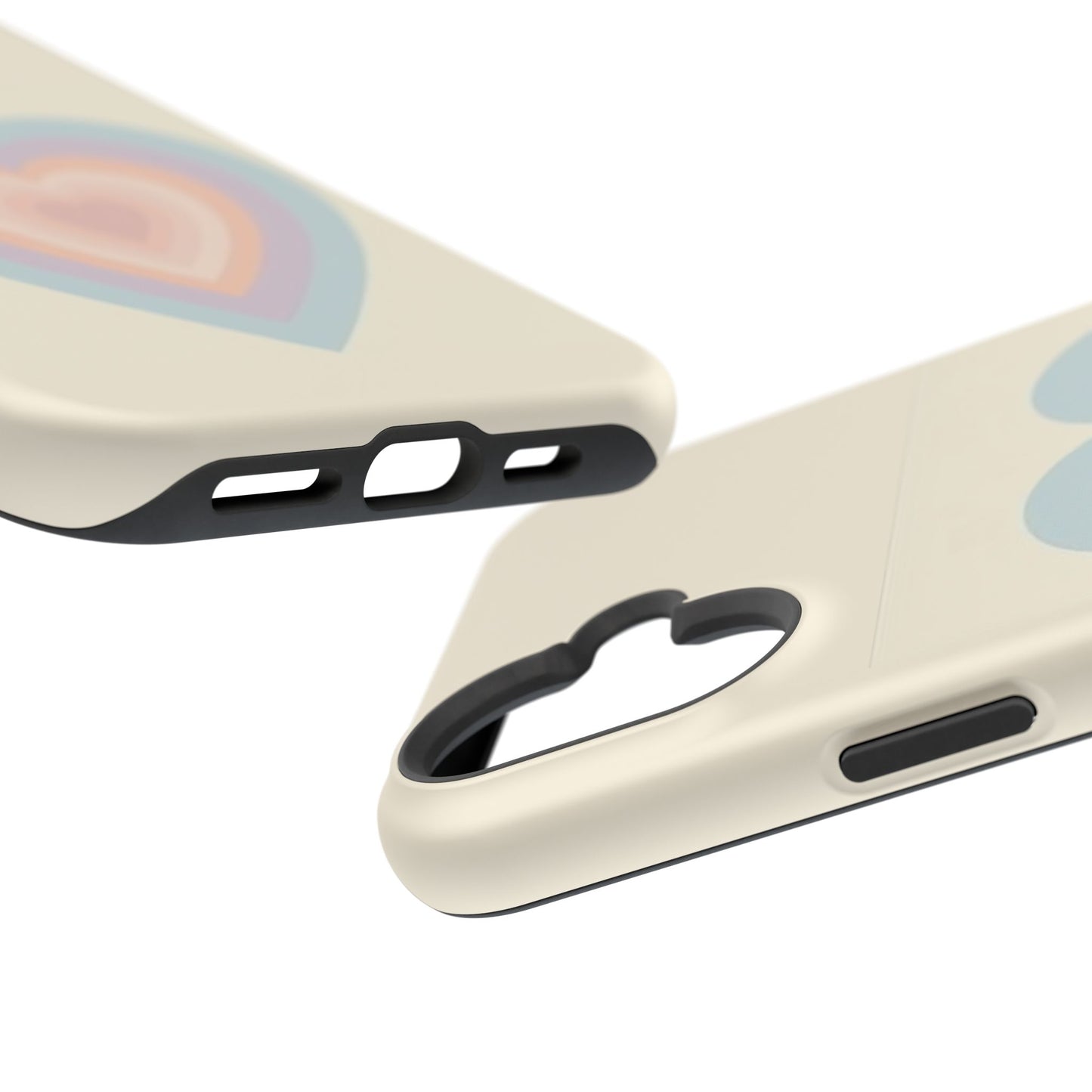 Pastel Heart iPhone Case - Retro Aesthetic Y2K Gift - Cute Phone Accessories