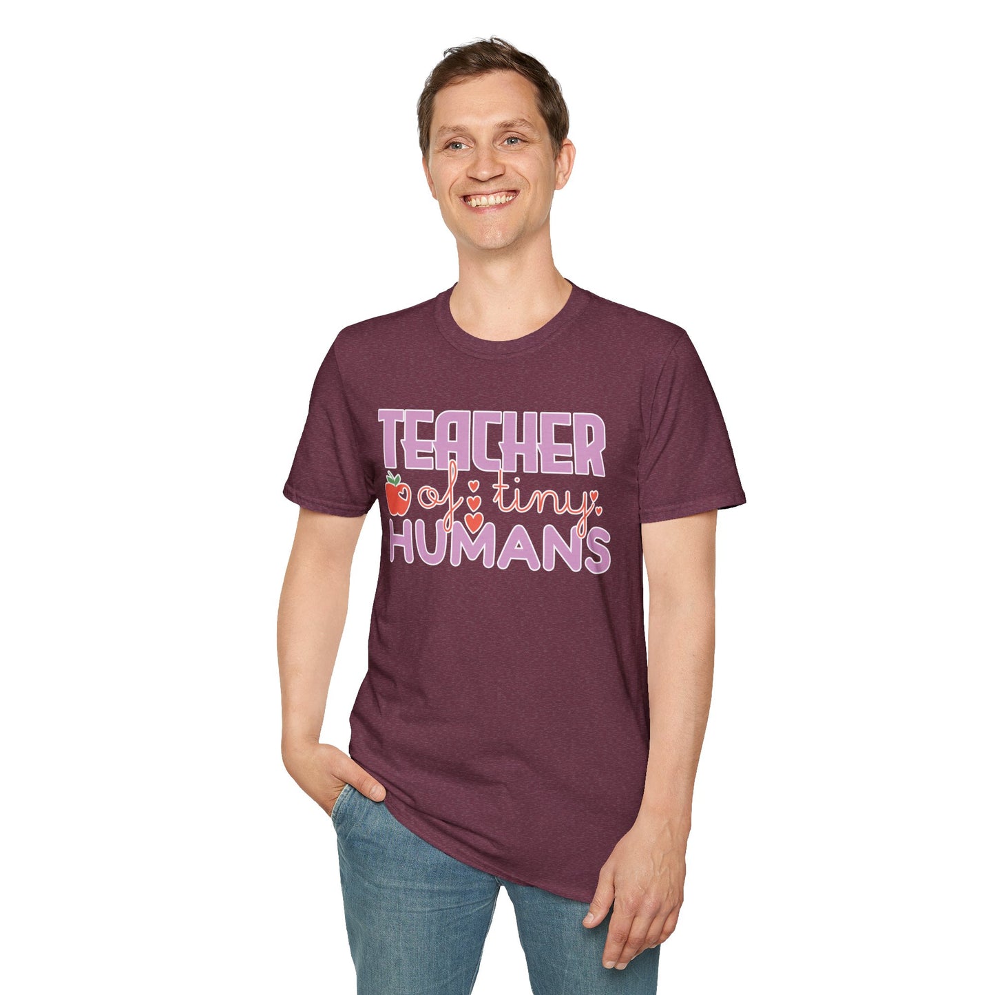 Teacher Appreciation Gift - “Teacher of Tiny Humans” Cute Tee, Preschool Teacher Shirt, Kindergarten Educator Gift