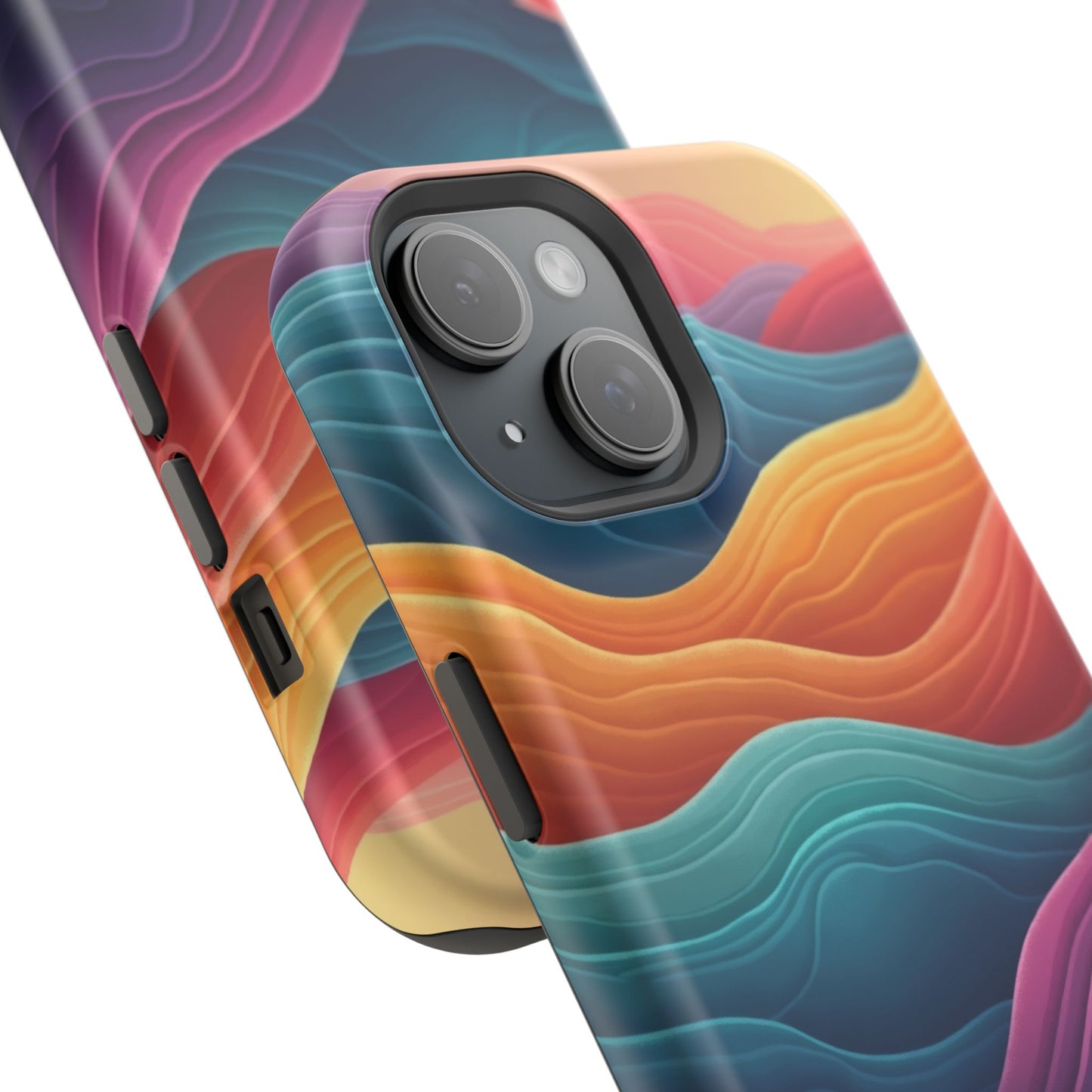 Abstract Wave Phone Case - Aesthetic iPhone Case, Pastel Gift Idea, Trendy Summer Accessory