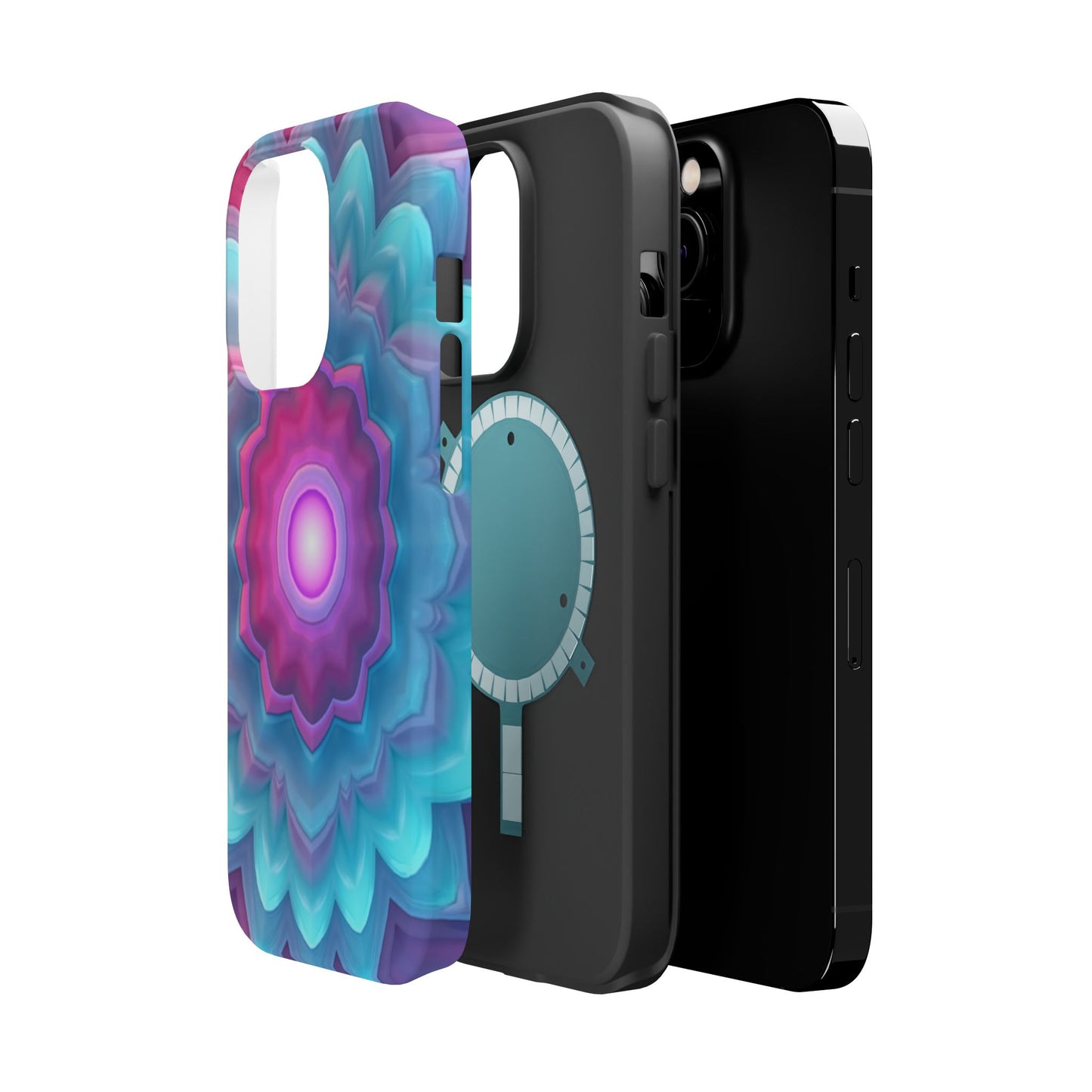 Cosmic Bloom iPhone Case - Galaxy Floral Design, Aesthetic Gift Idea