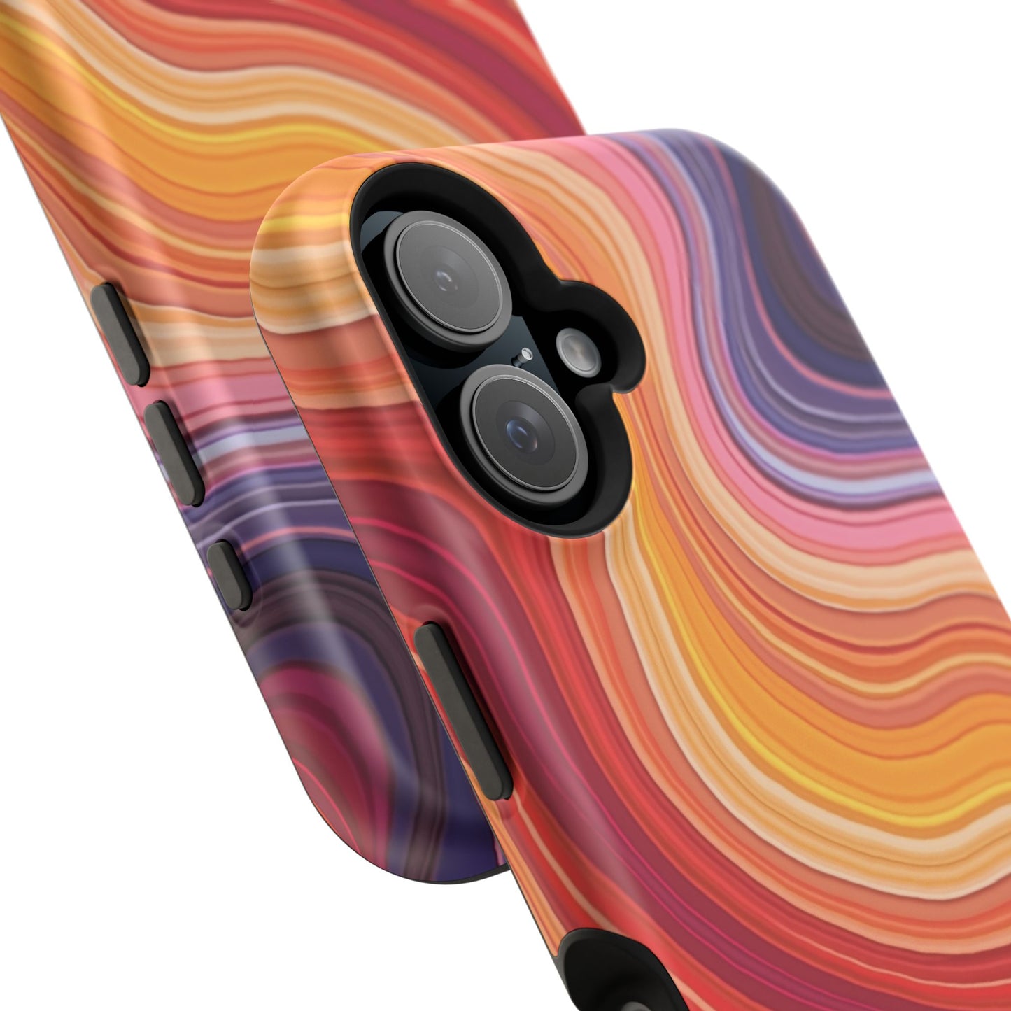 Lava Flow iPhone Case - Abstract Swirl Design, Trendy Aesthetic Gift Idea
