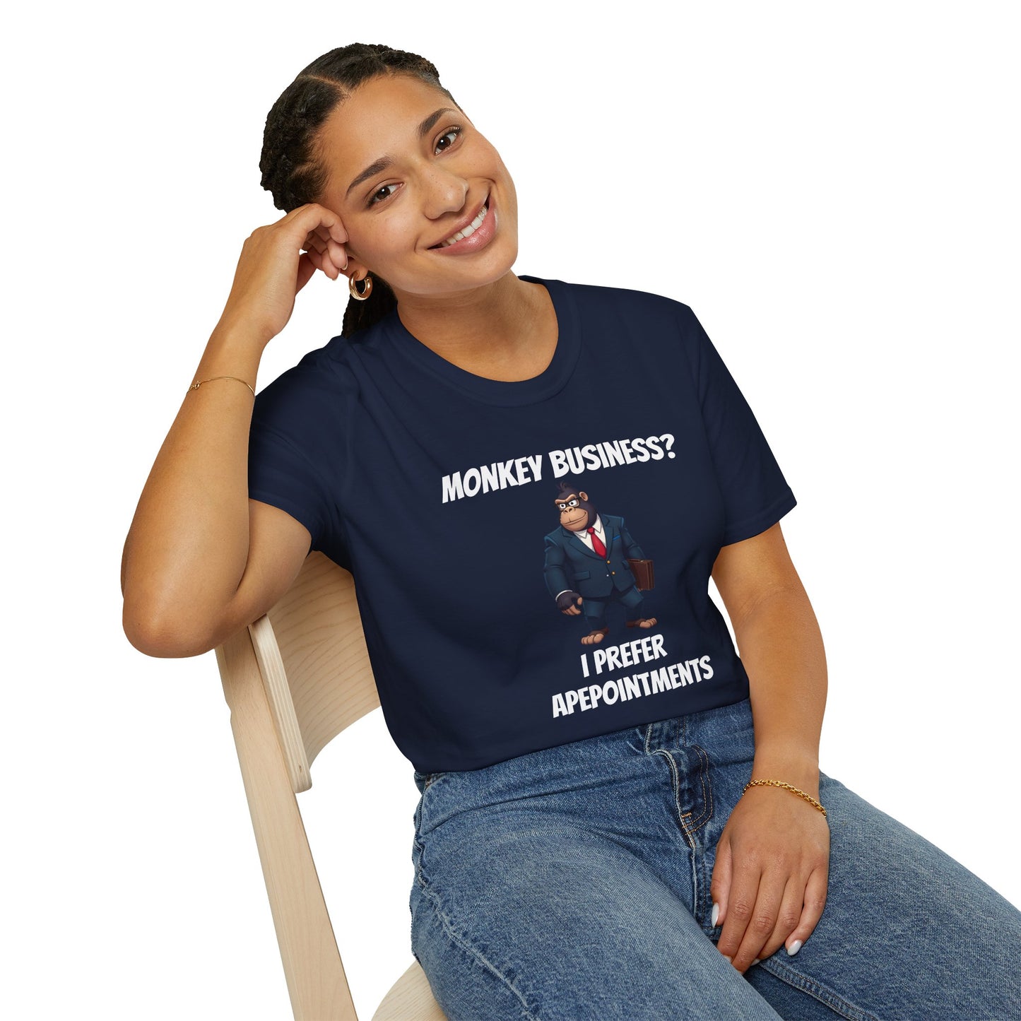Apeointments Only β Funny Business Gorilla T-Shirt