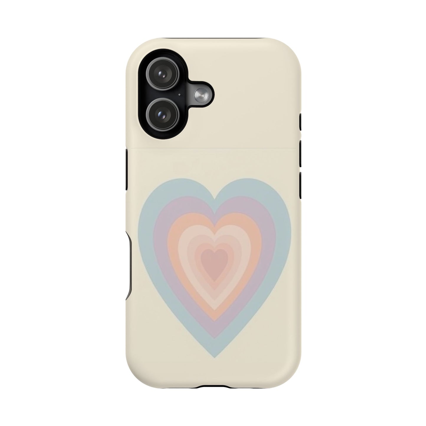 Pastel Heart iPhone Case - Retro Aesthetic Y2K Gift - Cute Phone Accessories