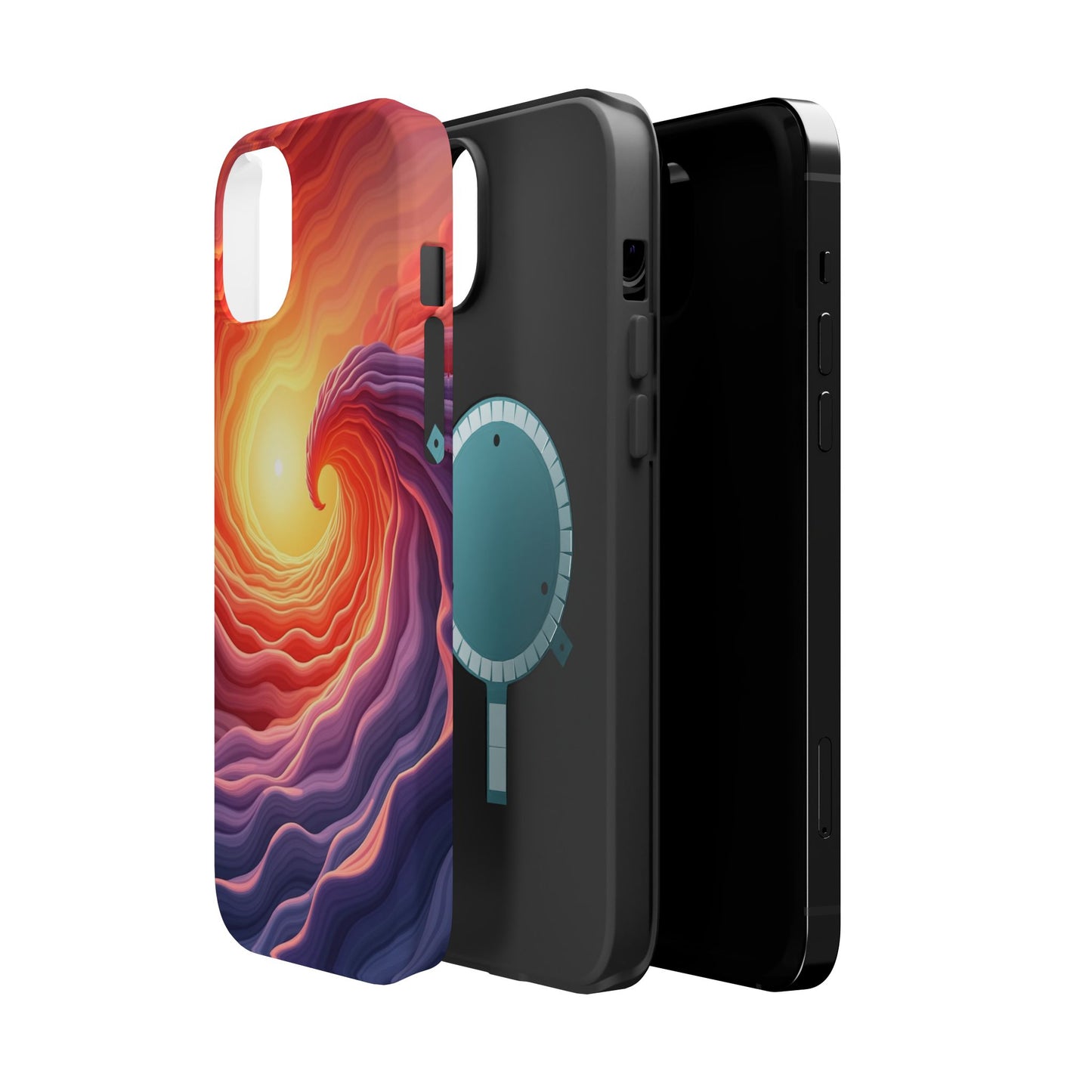 Sunburst Wave iPhone Case - Ocean Sunset Design, Aesthetic Beach Gift Idea