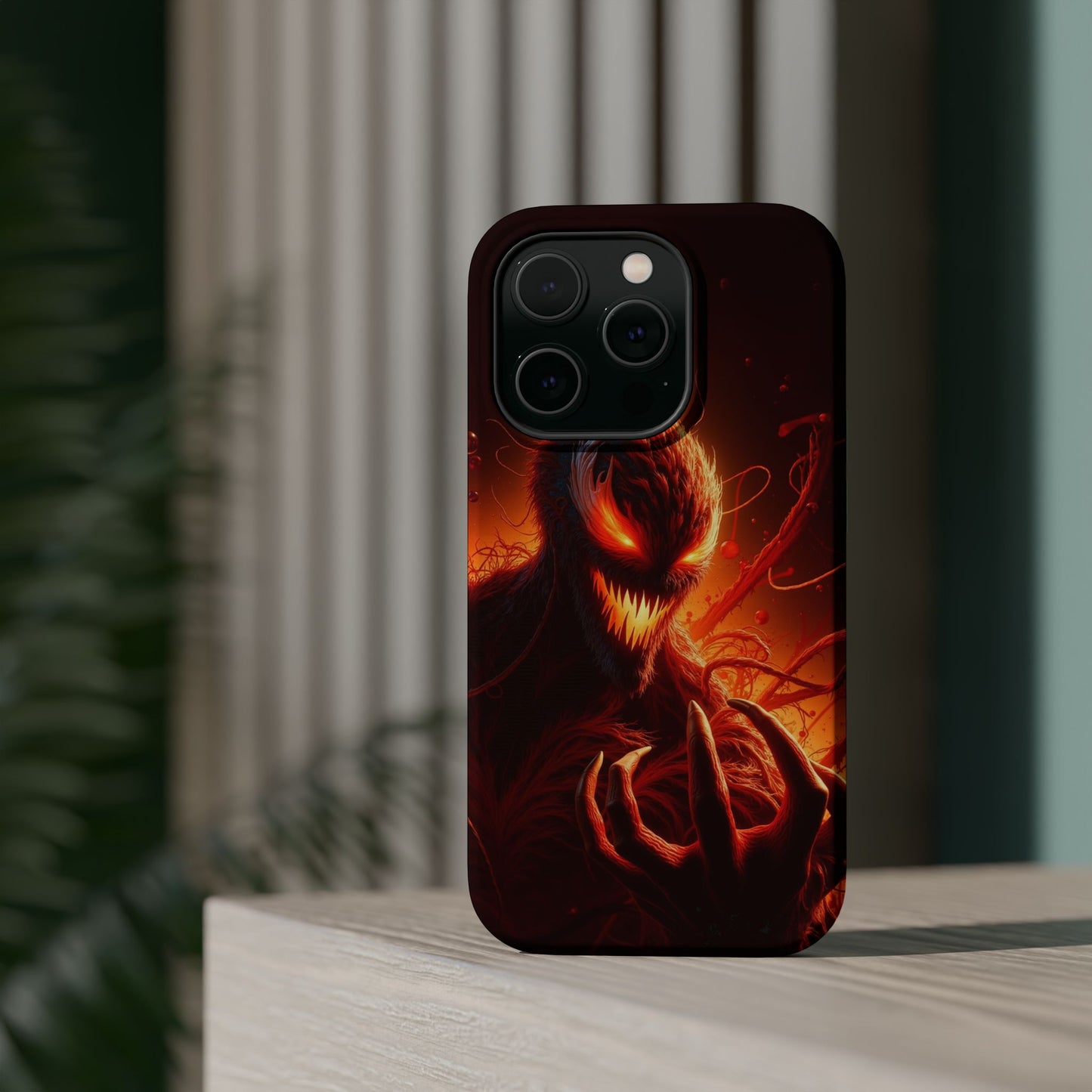 Fiery Alien Phone Case - Aesthetic iPhone Case | Sci-Fi Art Design | Gifts for Him | Unique Phone Accessories