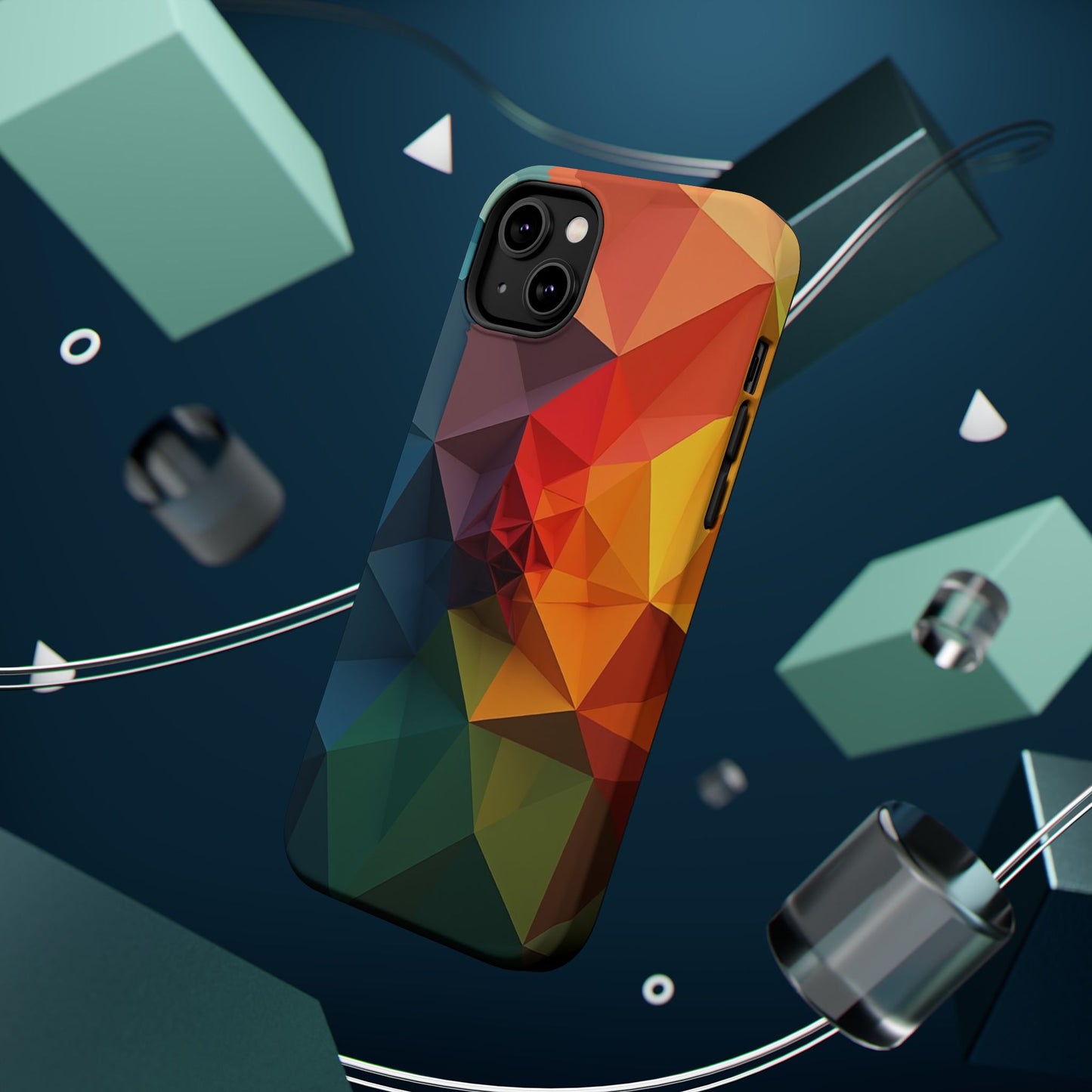 Solar Flare Phone Case for iPhone | Abstract Geometric Slim Protective Cover