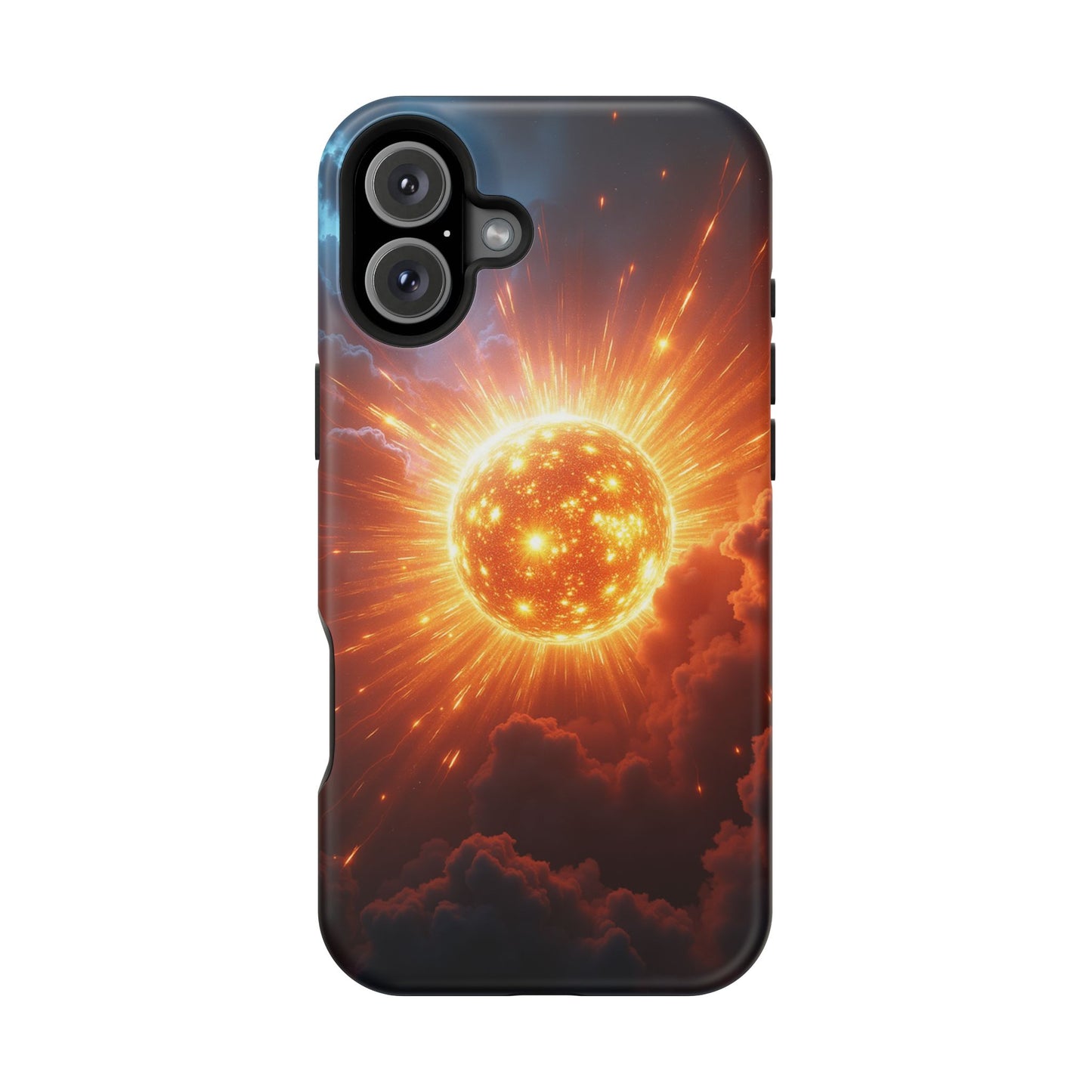 Sun Phone Case - Fiery Starburst iPhone Cover - Astronomy Gift for Him/Her