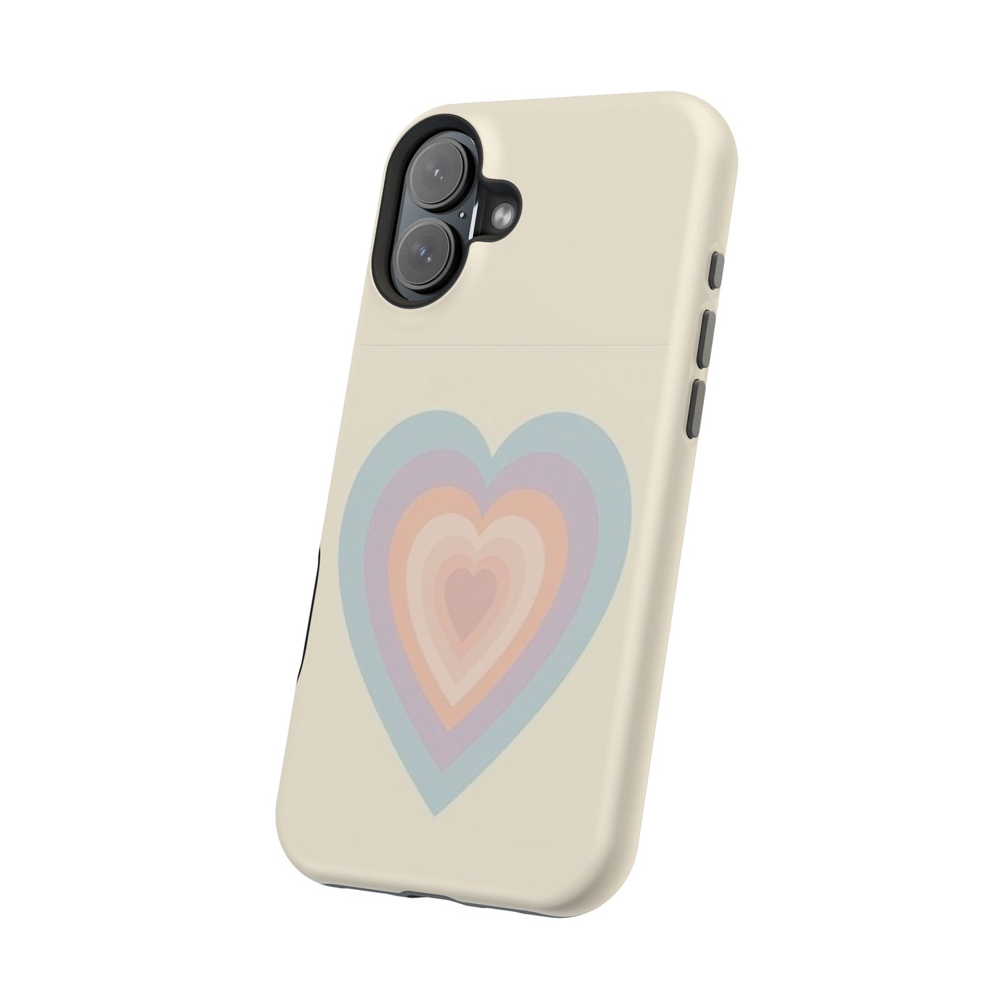 Pastel Heart iPhone Case - Retro Aesthetic Y2K Gift - Cute Phone Accessories