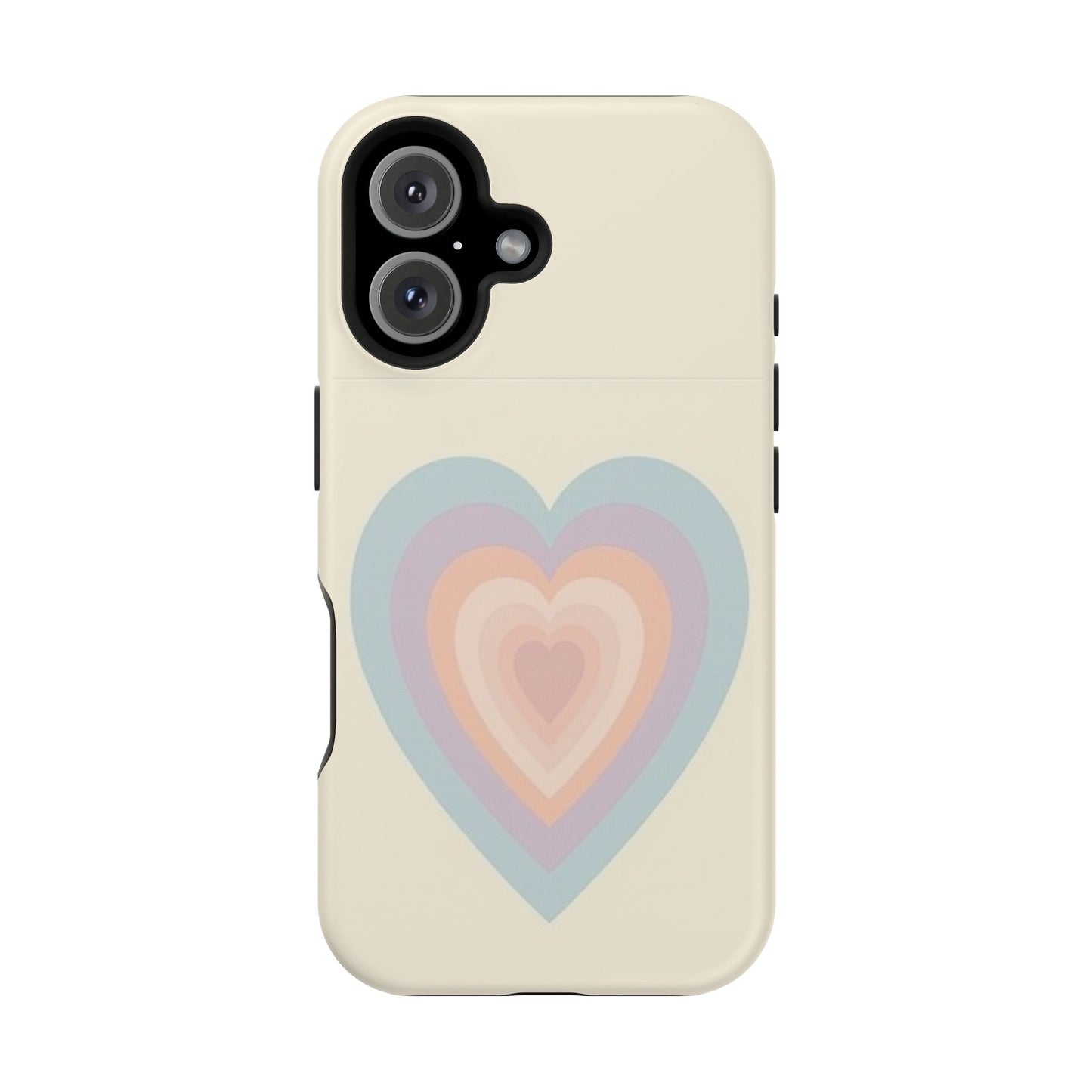 Pastel Heart iPhone Case - Retro Aesthetic Y2K Gift - Cute Phone Accessories