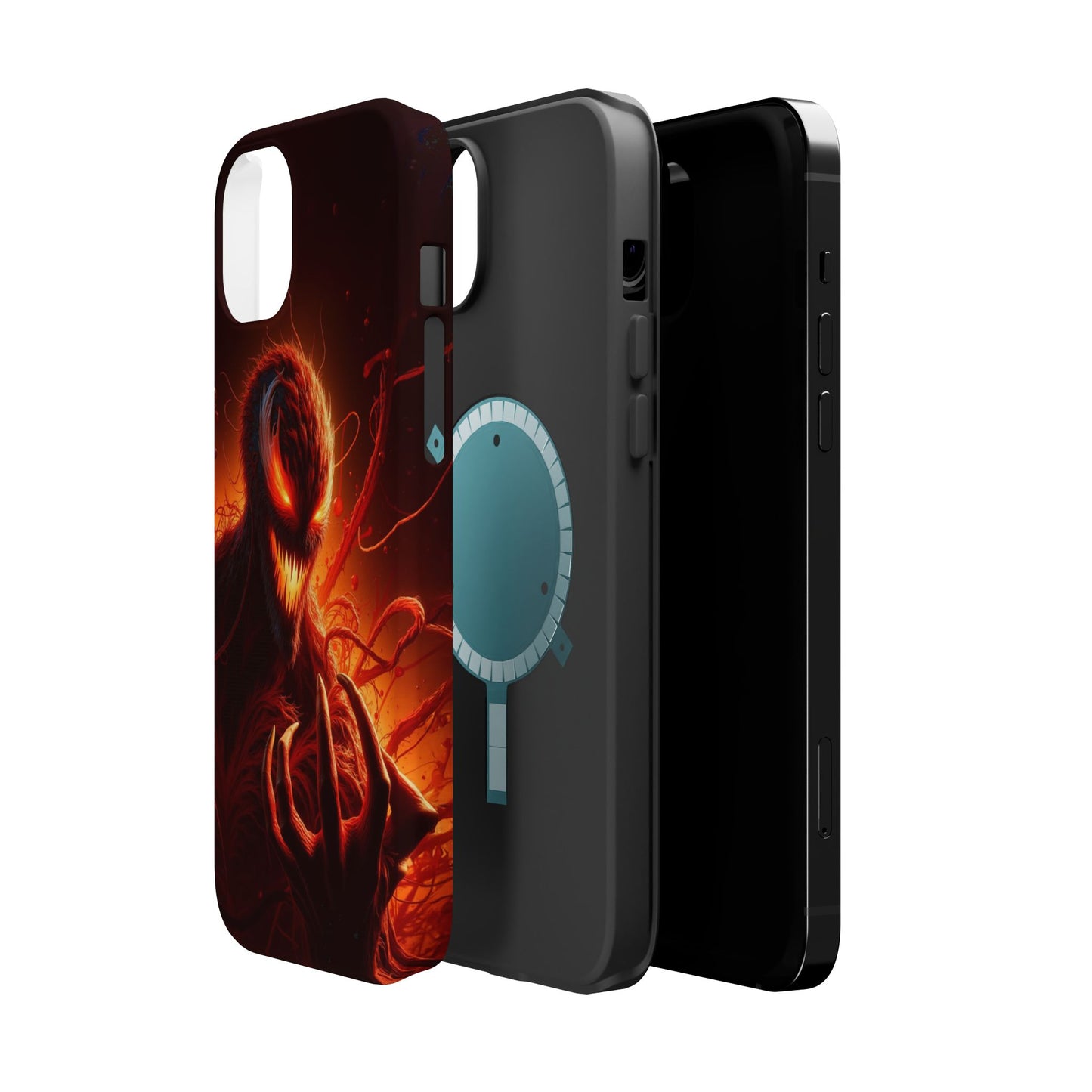 Fiery Alien Phone Case - Aesthetic iPhone Case | Sci-Fi Art Design | Gifts for Him | Unique Phone Accessories