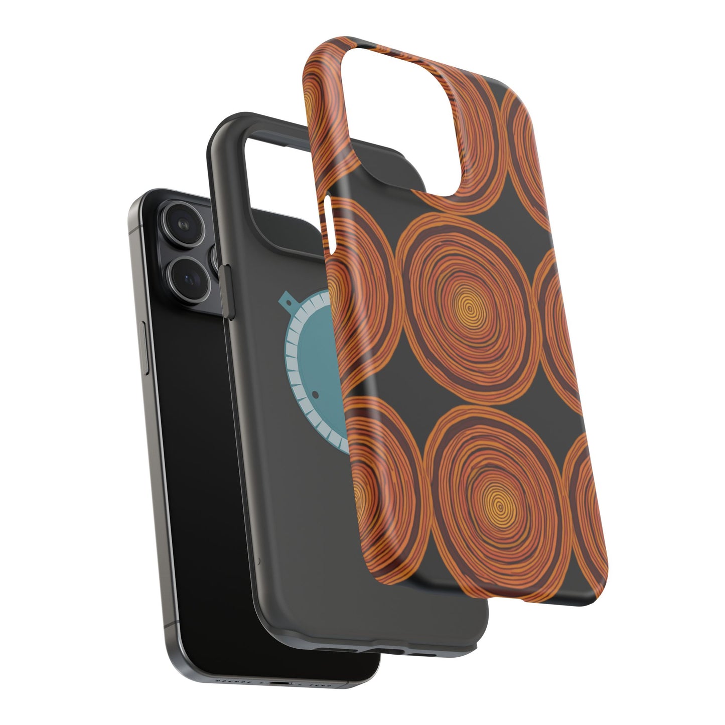 Rustic Swirl iPhone Case - Boho Wood Grain Pattern - Aesthetic Phone Accessories