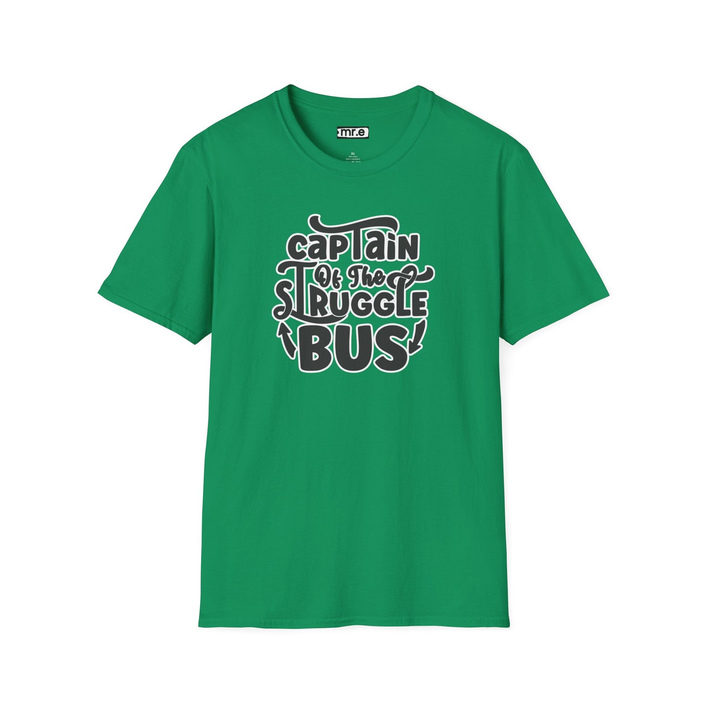 "Captain of the Struggle Bus" Funny & Relatable T-Shirt β Ironic Confidence Tee for the Overwhelmed, Charming, and Still Going Strong