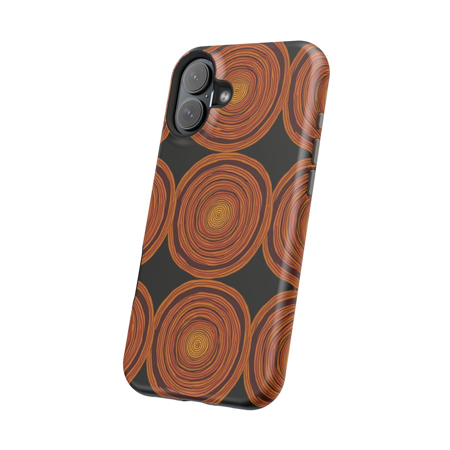 Rustic Swirl iPhone Case - Boho Wood Grain Pattern - Aesthetic Phone Accessories