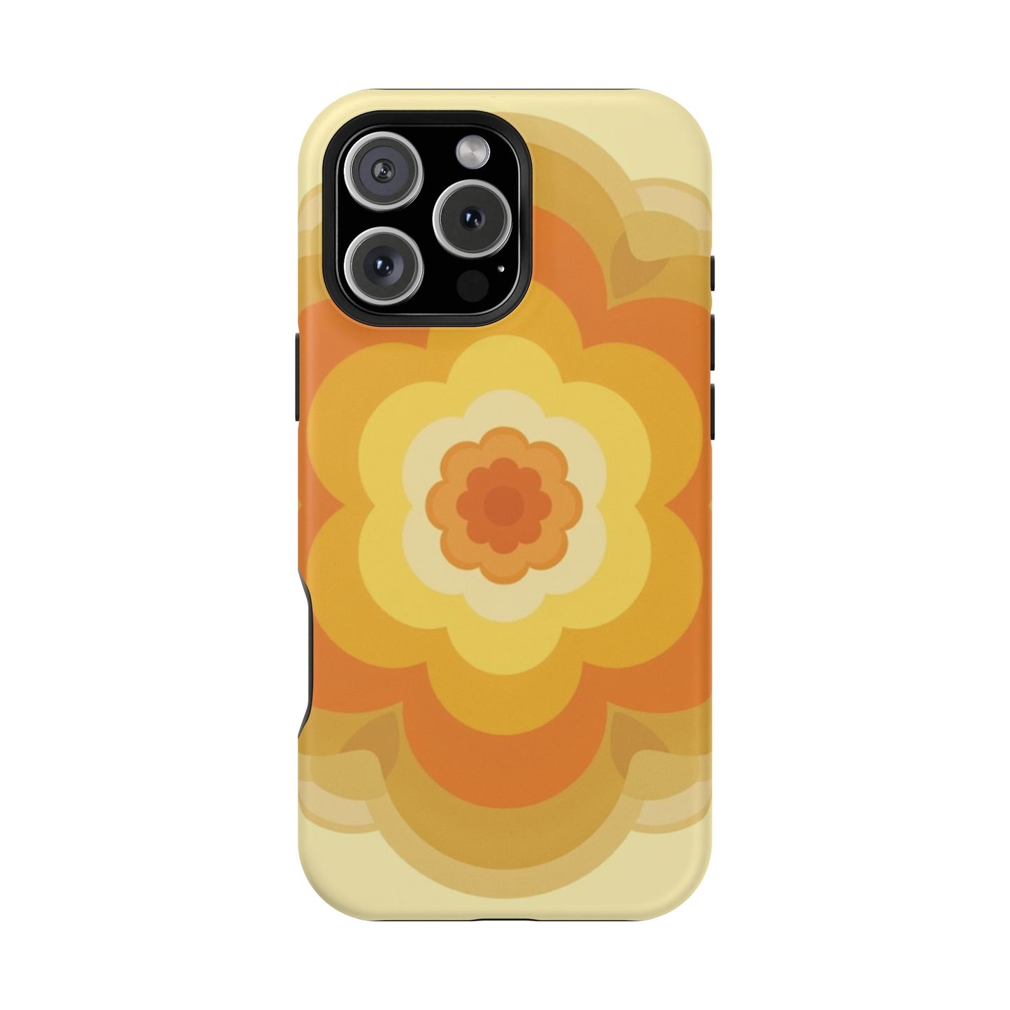Vintage Floral iPhone Case - 70s Retro Flower Design, Groovy Aesthetic Gift Idea