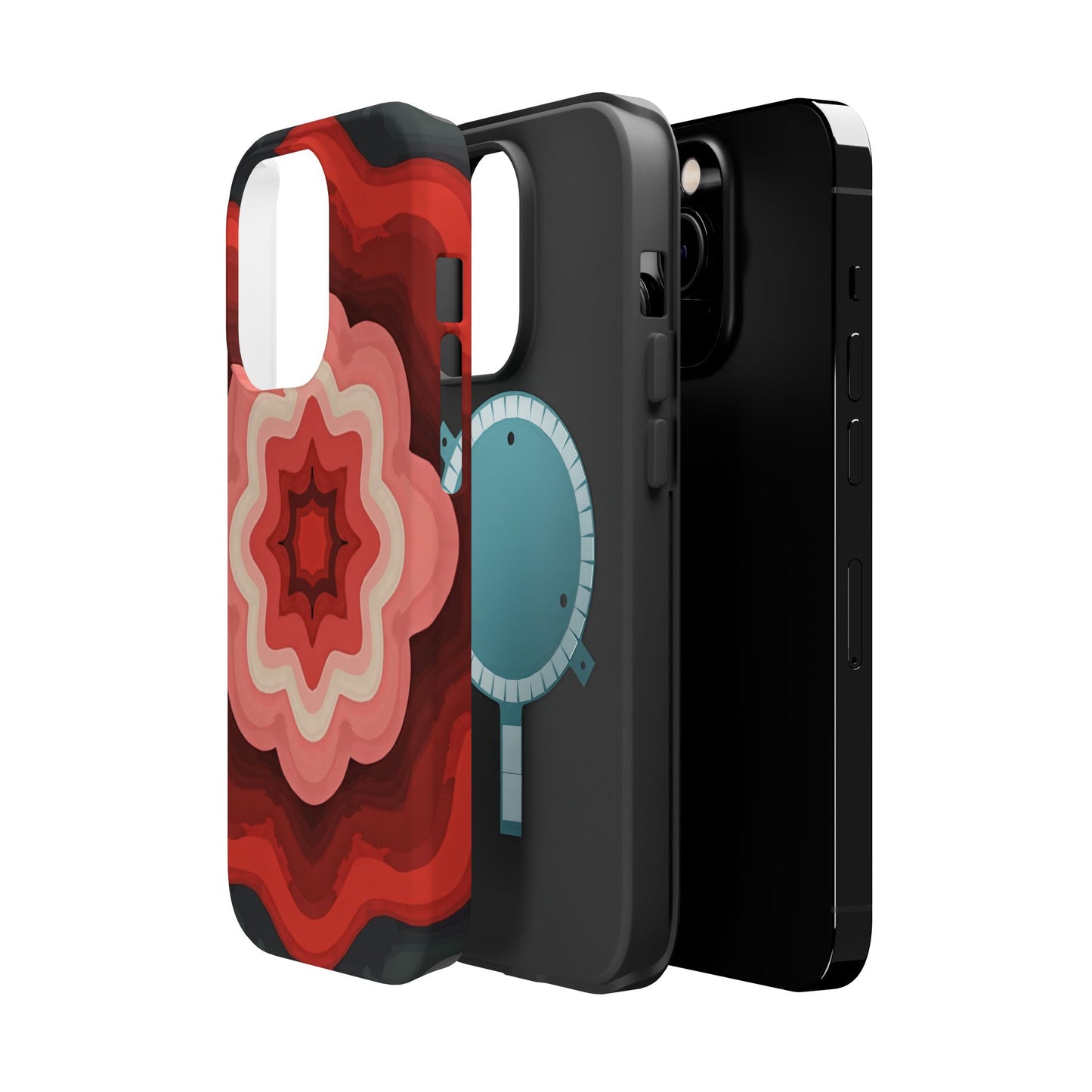 Retro Flower Phone Case - Aesthetic iPhone Case, 70s Inspired Gift, Groovy Pattern Design