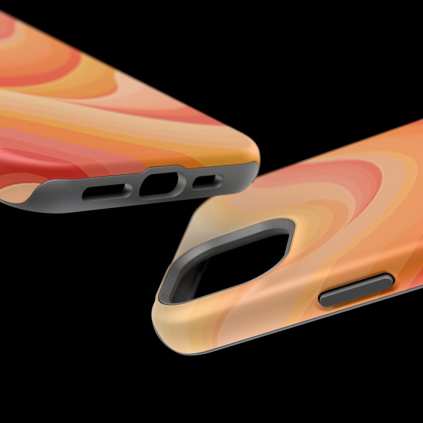 Retro Wave Phone Case - 70s Inspired Aesthetic | Orange Gradient iPhone Case | Gifts for Her | Vintage Style Sun Design