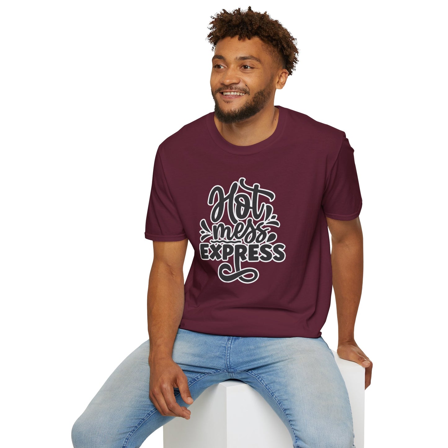 "Hot Mess Express" Funny & Bold T-Shirt β Ironic Confidence Tee for Chaotic, Cool, and Unapologetically You