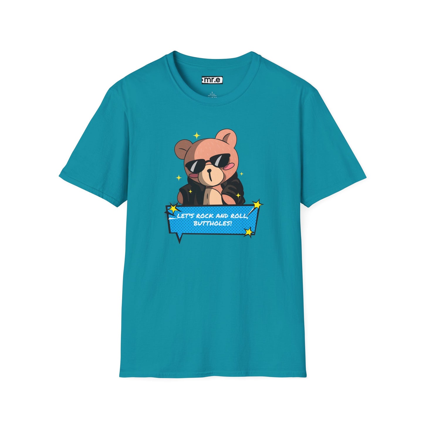 "Let’s Rock ‘n’ Roll, Buttholes!" Bold & Hilarious Graphic Tee – Sassy Body Positivity T-Shirt for the Unapologetically You