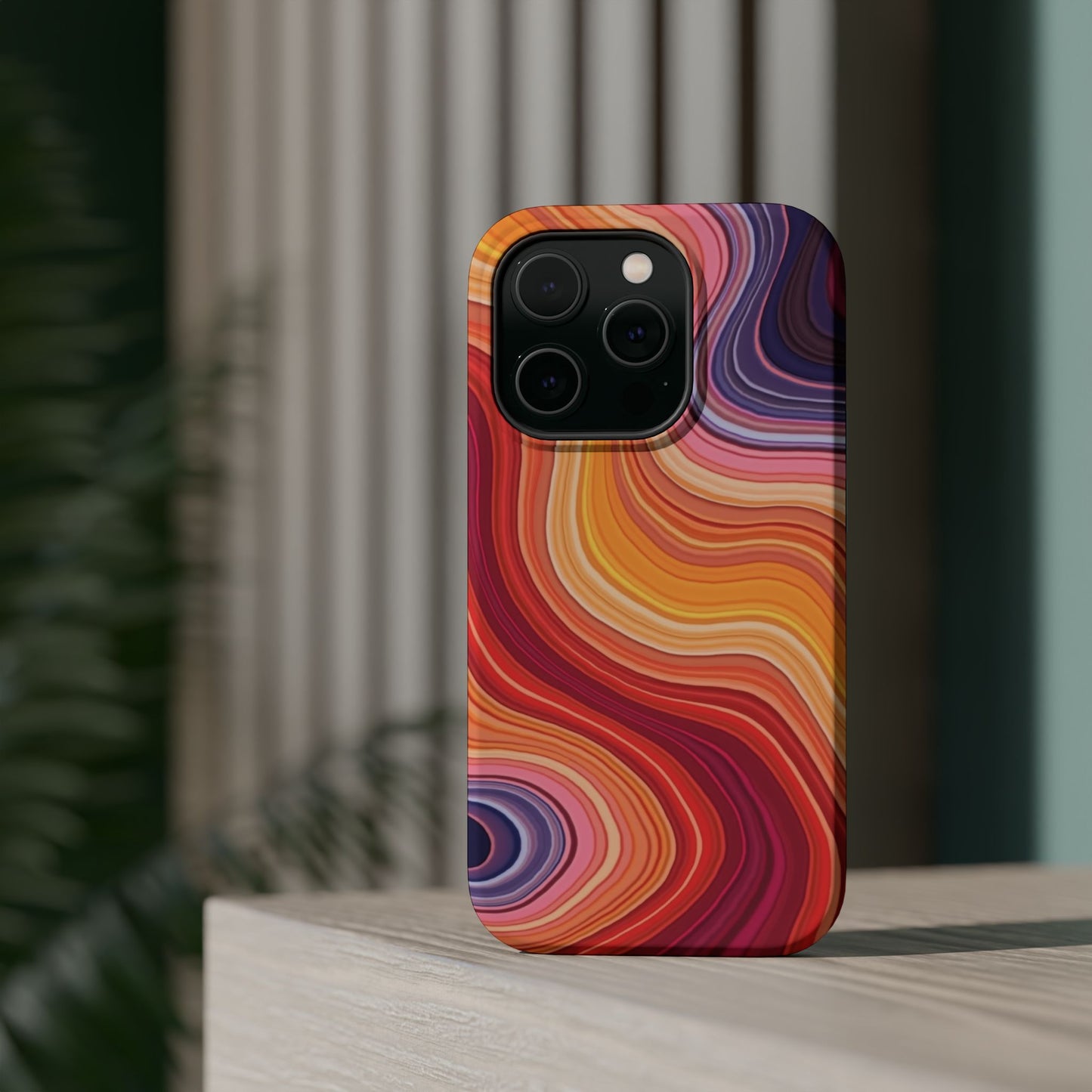 Lava Flow iPhone Case - Abstract Swirl Design, Trendy Aesthetic Gift Idea