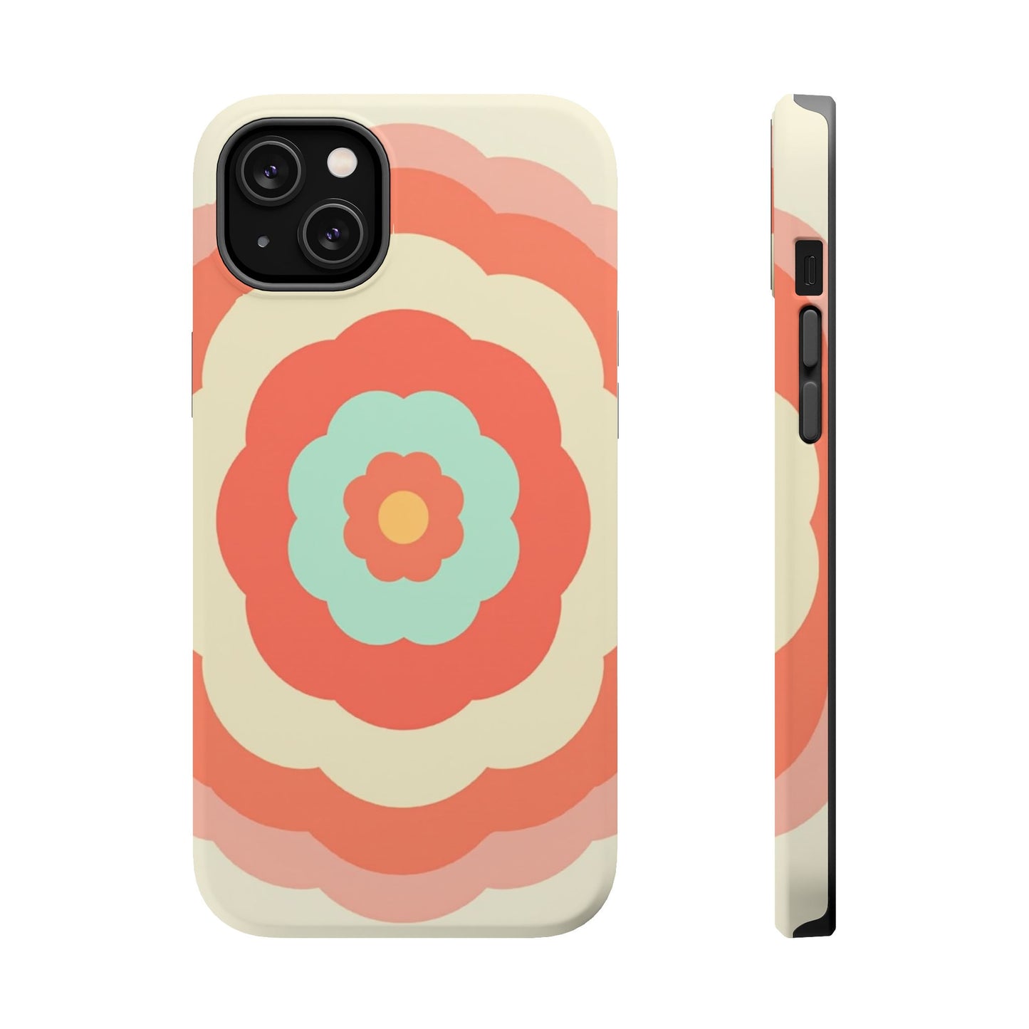 Cute Flower Phone Case - Pastel Aesthetic iPhone Case, Kawaii Gift Idea, Retro Floral Design
