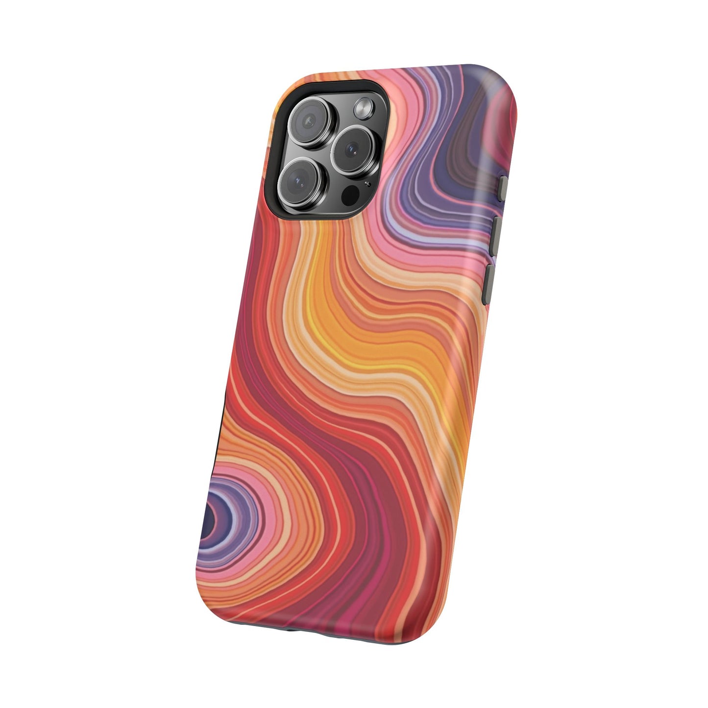 Lava Flow iPhone Case - Abstract Swirl Design, Trendy Aesthetic Gift Idea