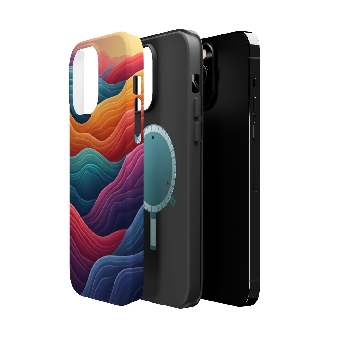 Abstract Wave Phone Case - Aesthetic iPhone Case, Pastel Gift Idea, Trendy Summer Accessory