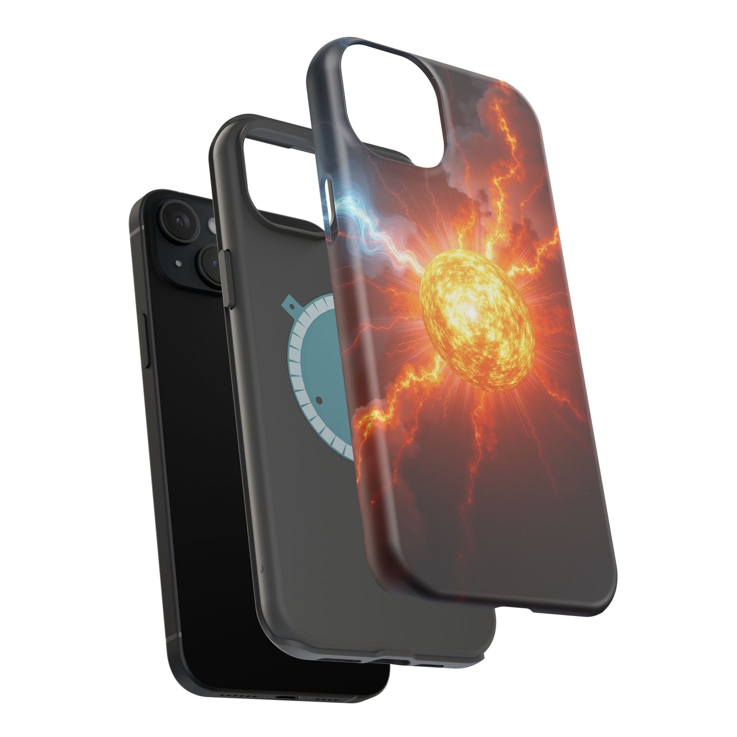 Solar Flare iPhone Case - Fiery Sunburst Space Design - Astronomy Gift Idea