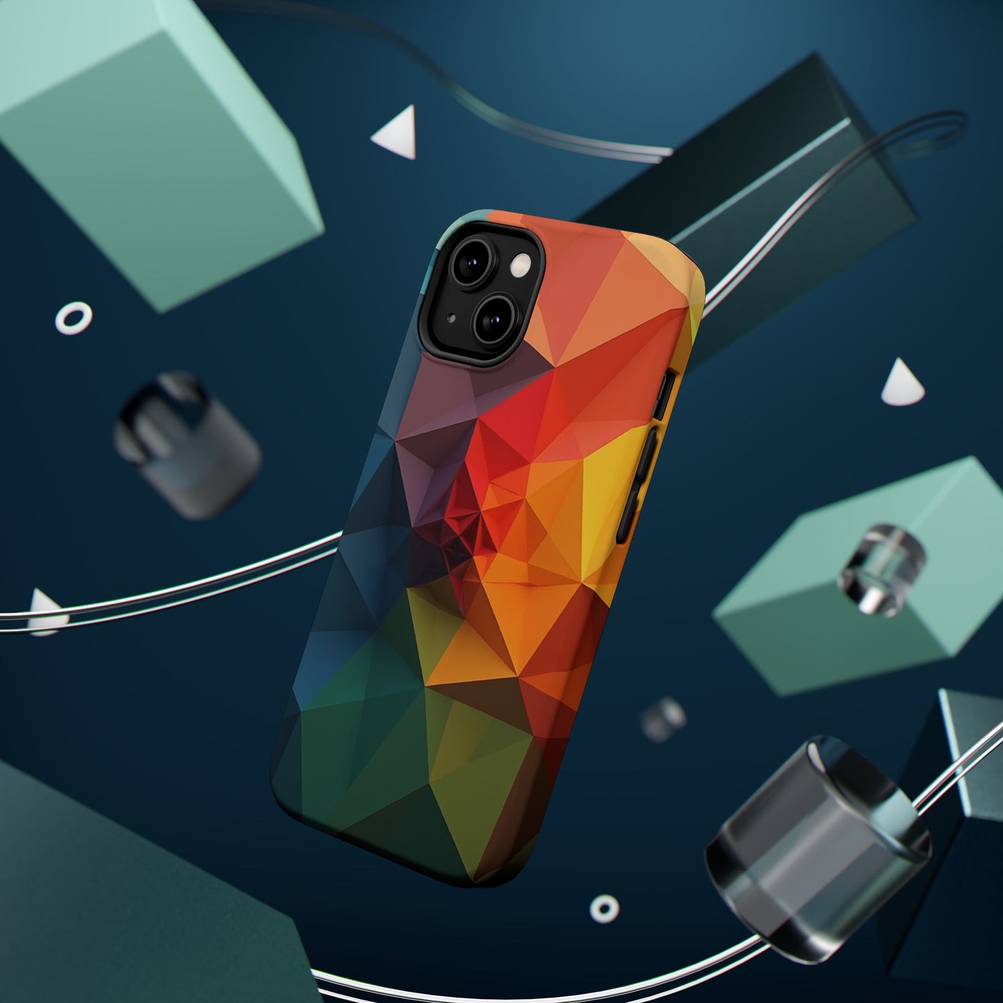 Solar Flare Phone Case for iPhone | Abstract Geometric Slim Protective Cover