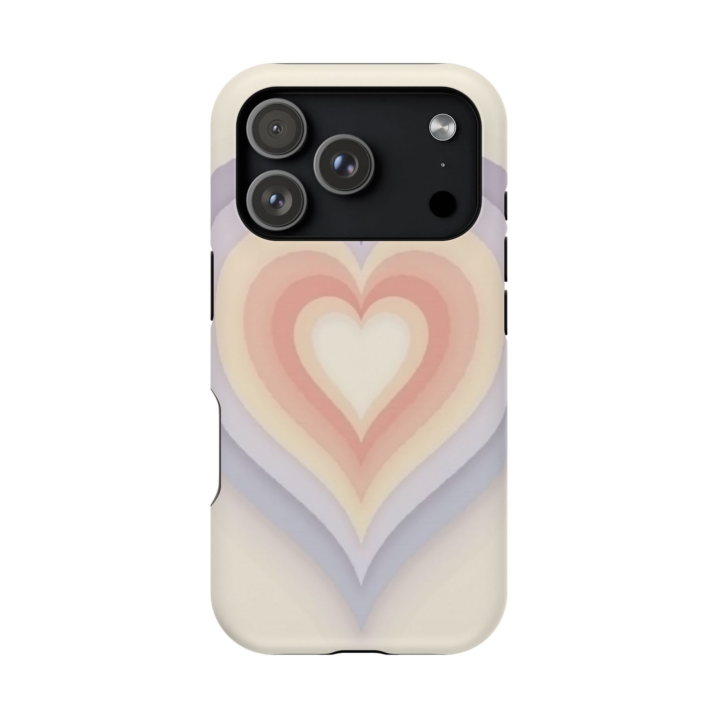 Radiant Heart iPhone Case - Pastel Layered Design - Cute Y2K Aesthetic Gift